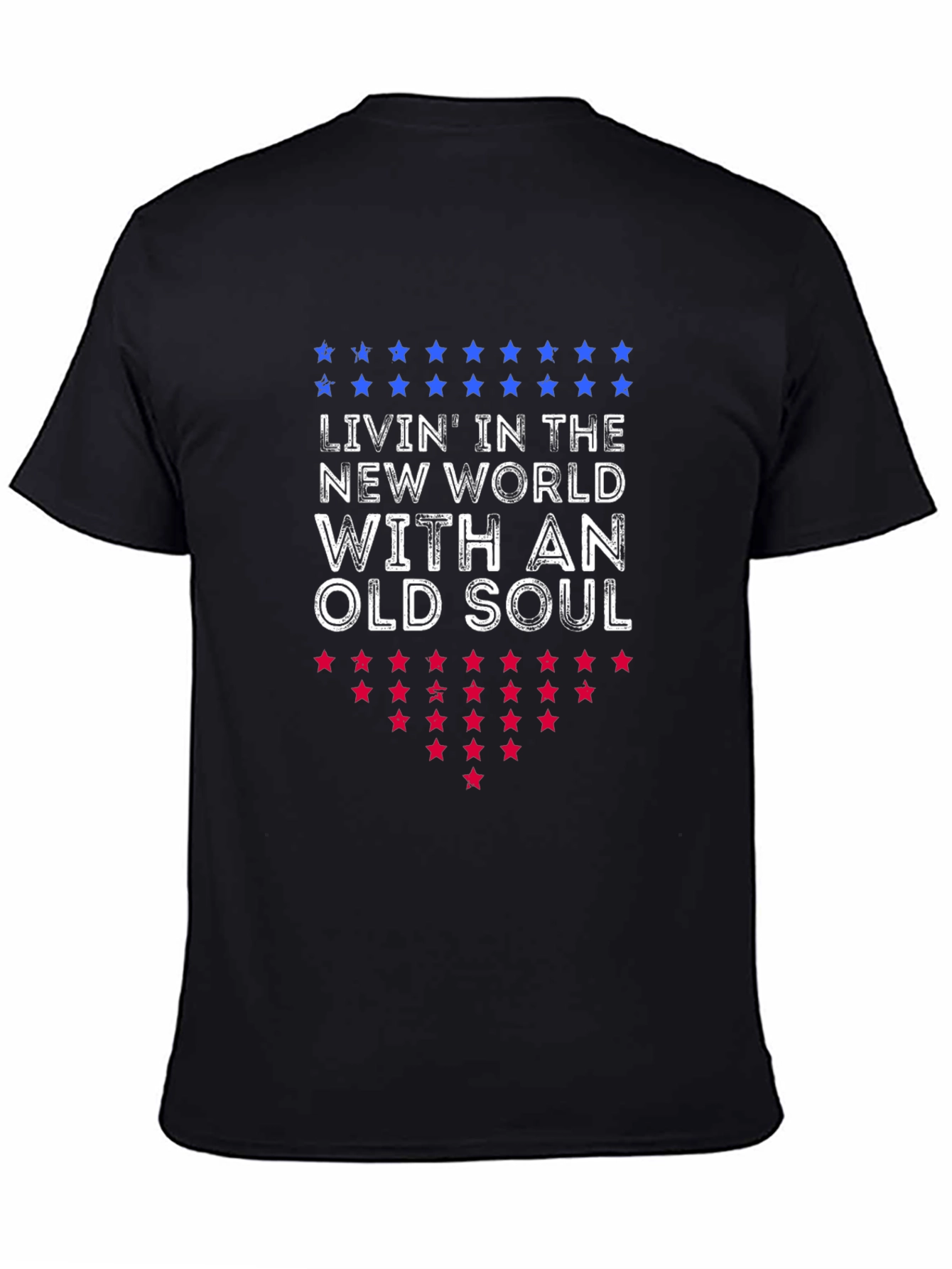 Black Living in the New World With An Old Soul T-Shirt view 4