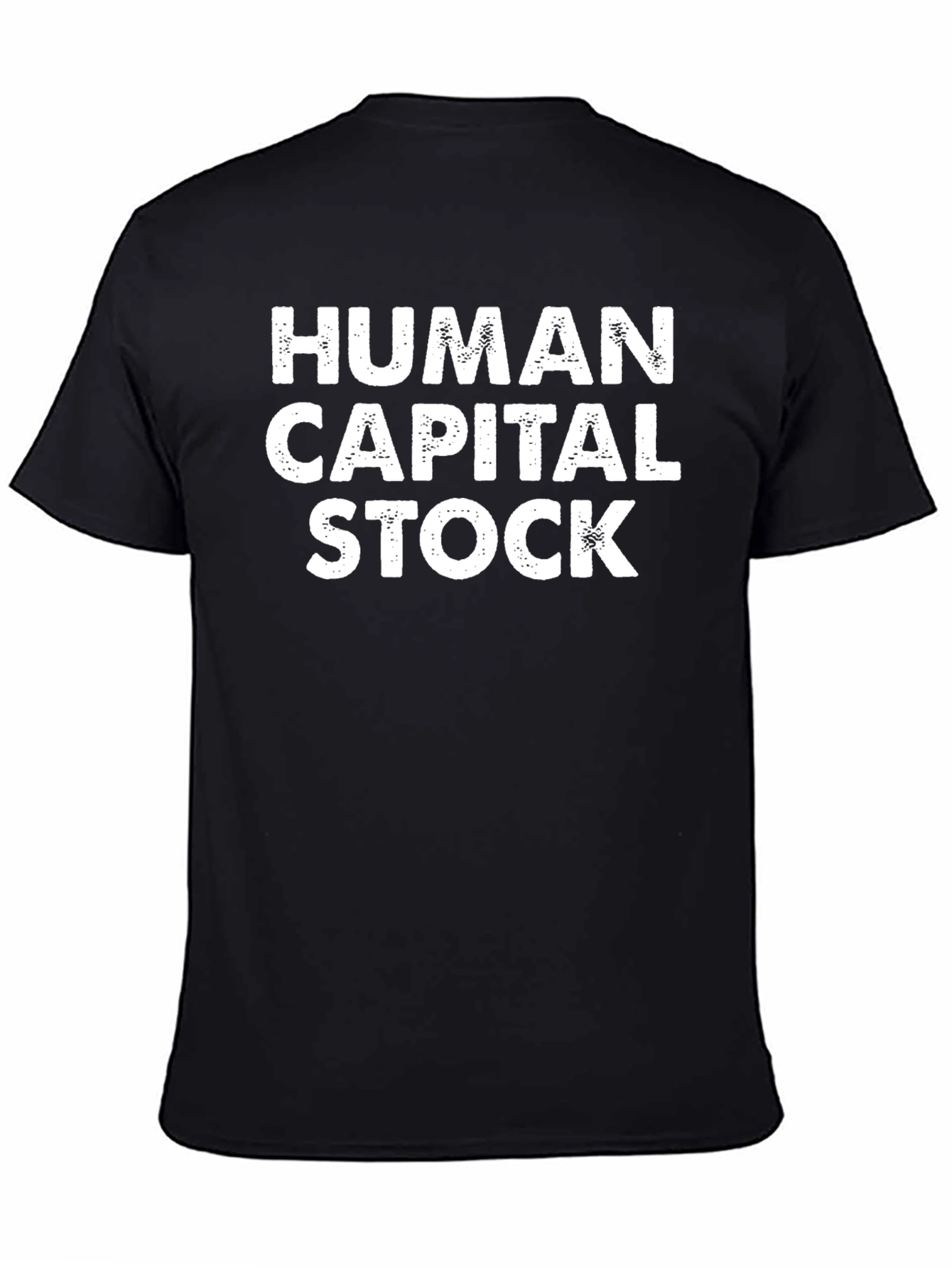 Black Human Capital Stock Graphic Tee view 4
