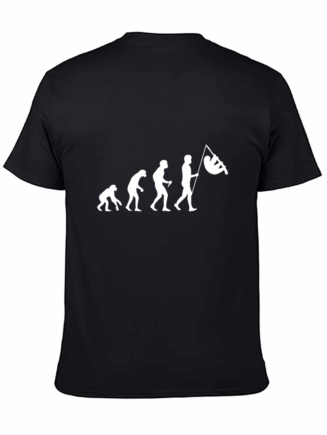 Black Evolution Sloth T-Shirt - Funny Graphic Tee view 4