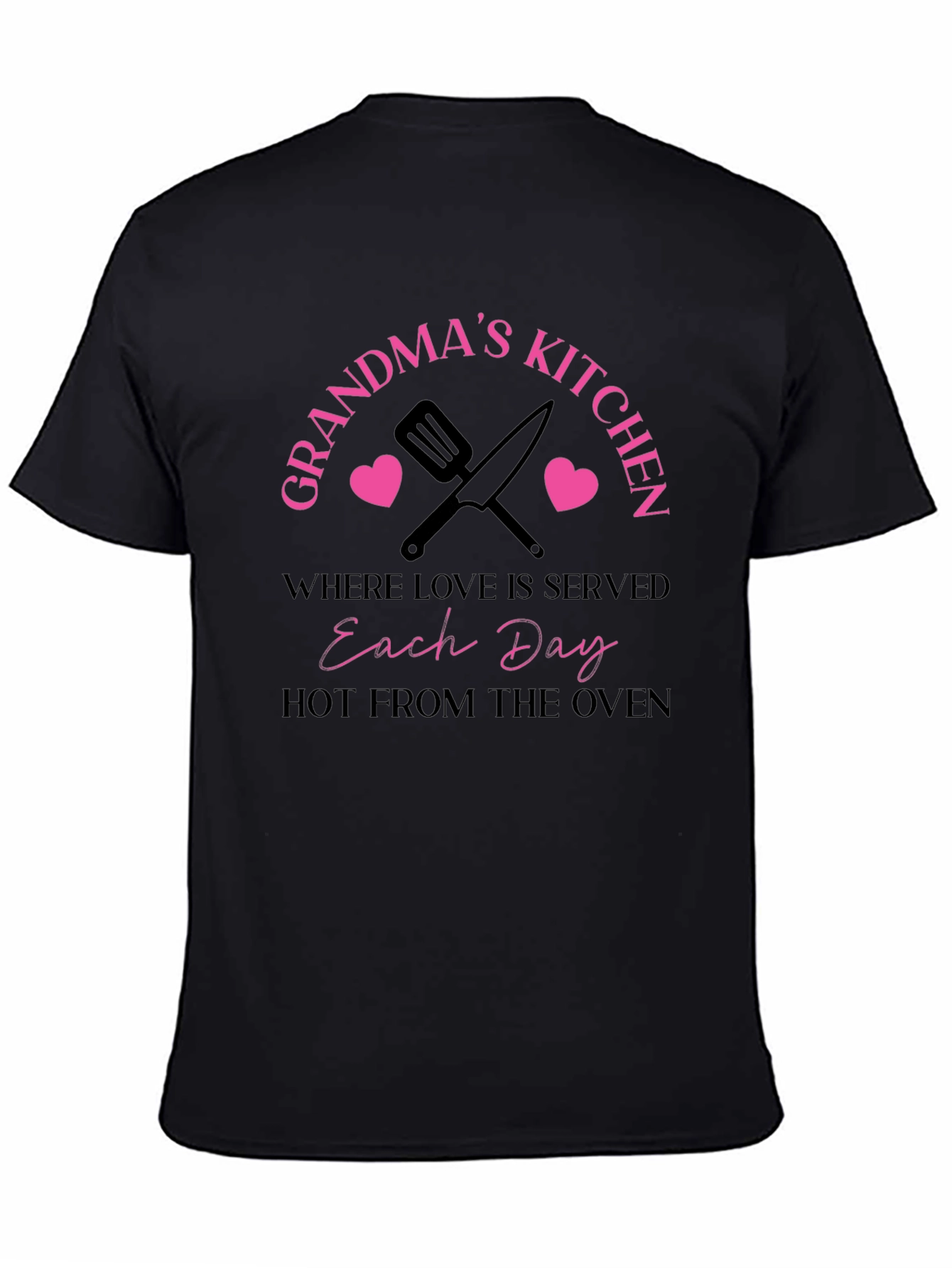Black Grandma's Kitchen T-Shirt - Love Served Daily view 4