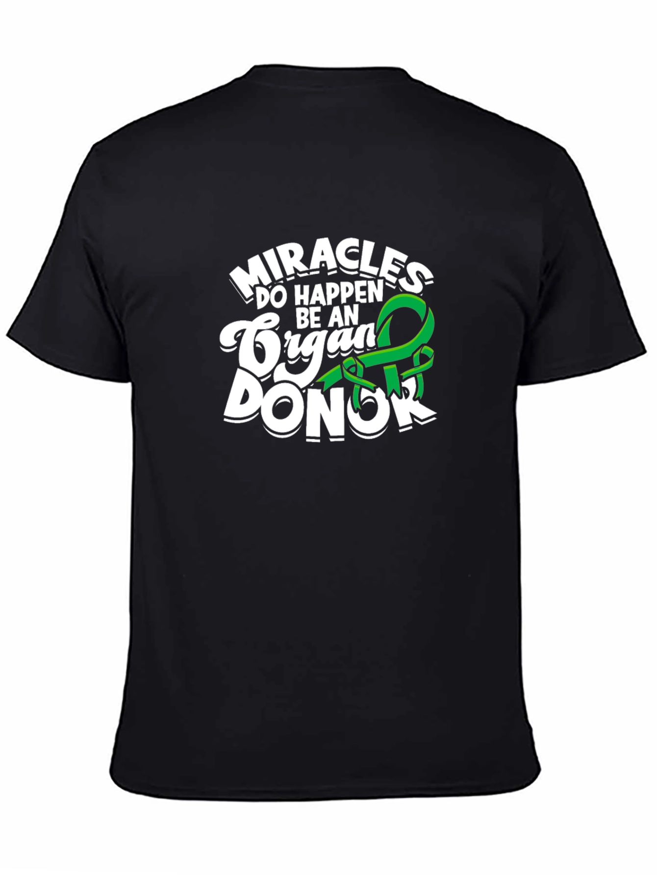 Black Miracles Happen Be An Organ Donor T-Shirt view 4
