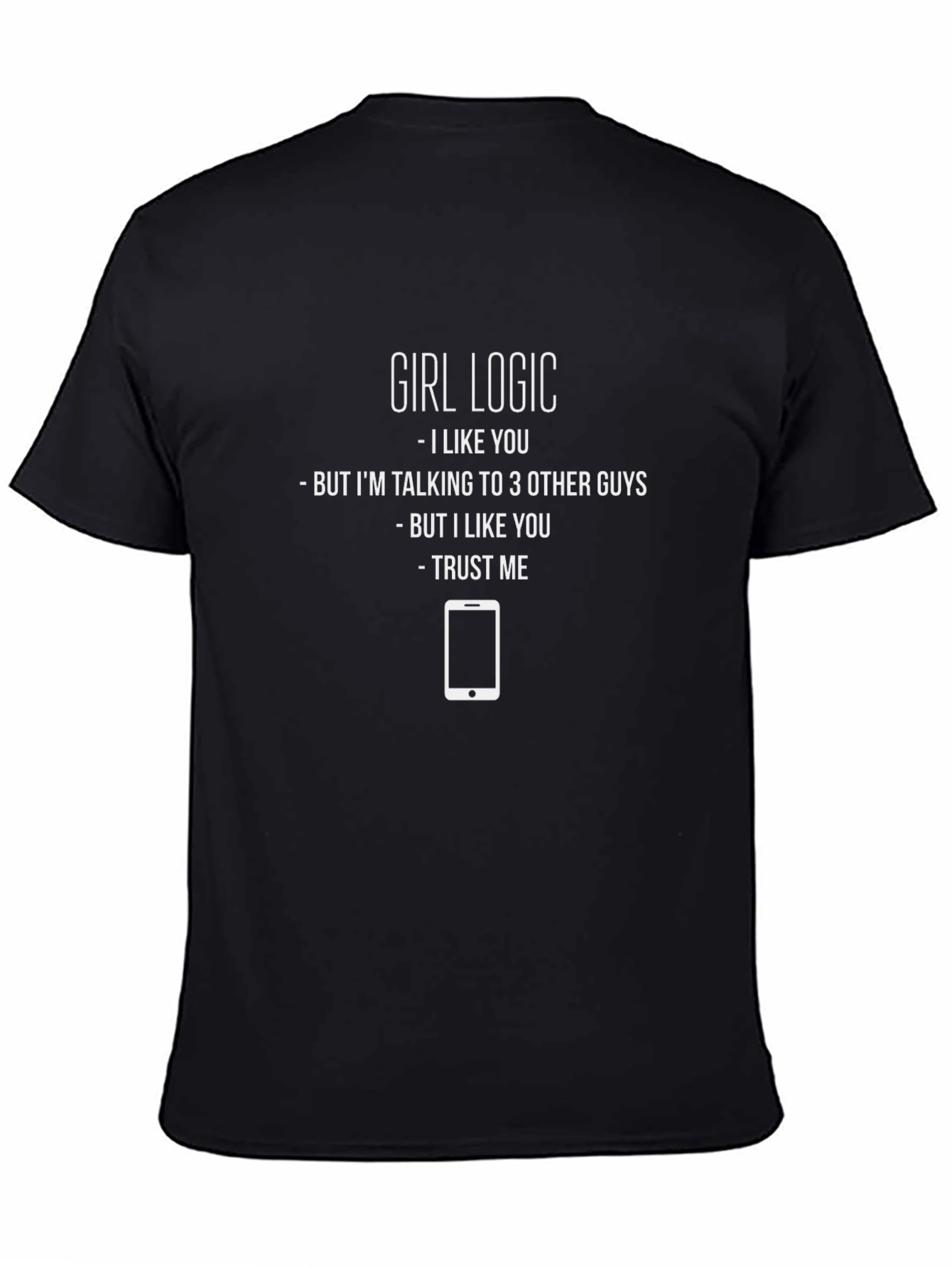 Black Girl Logic Funny T-Shirt view 4