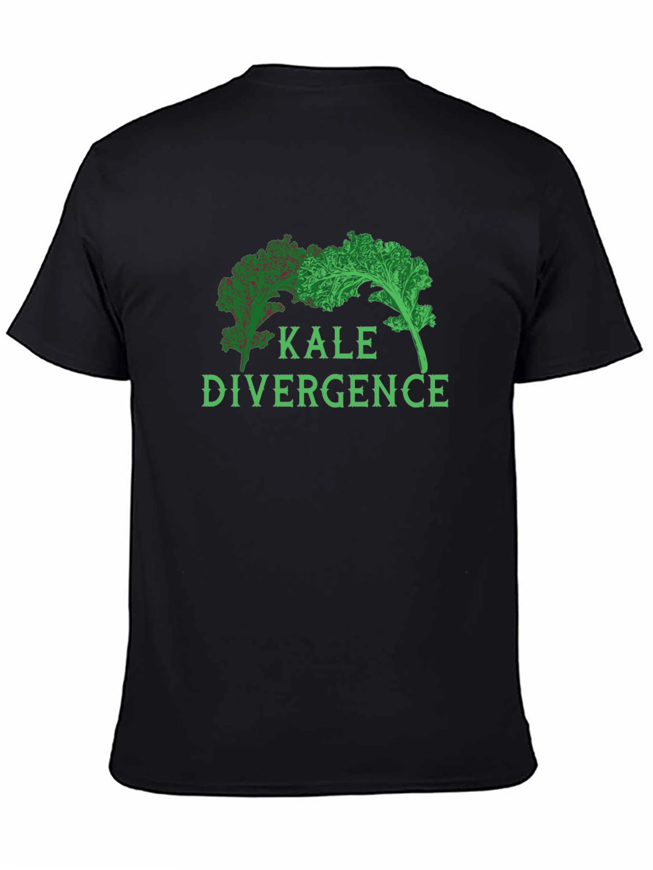 Black Kale Divergence Graphic T-Shirt - Vegan Tee view 4