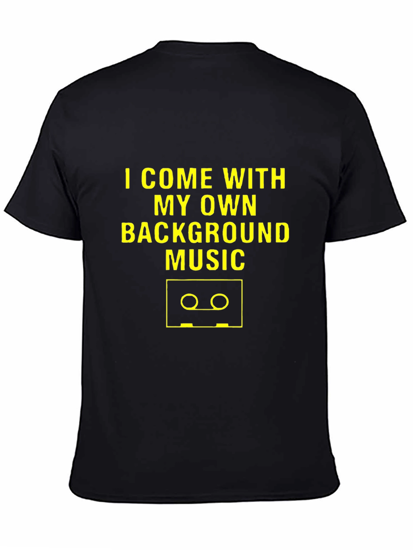 Black Own Background Music Graphic T-Shirt view 4