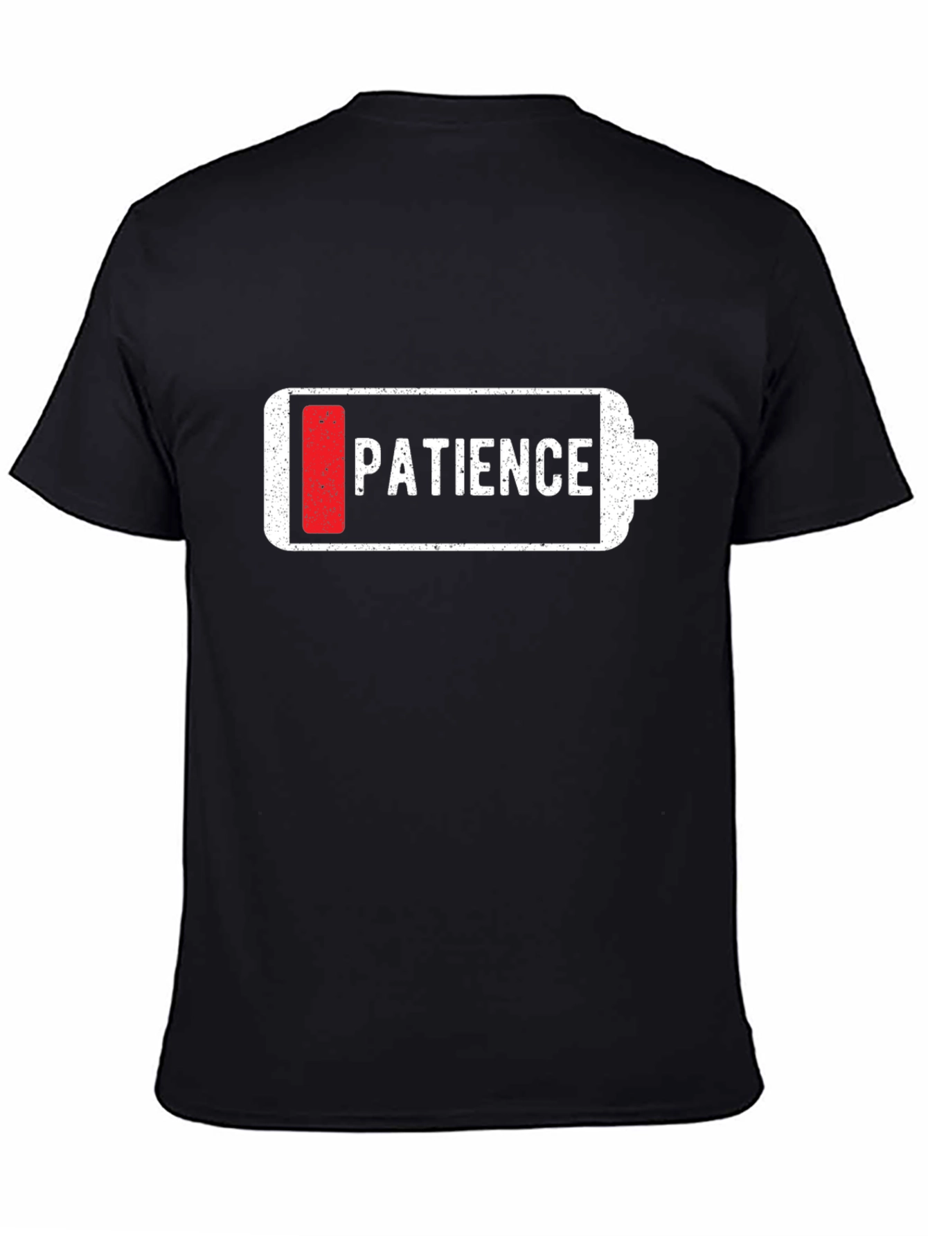 Black Low Patience Battery Graphic T-Shirt view 4