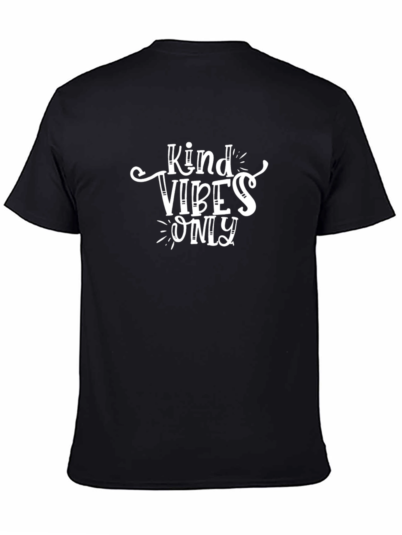 Black Kind Vibes Only Graphic Tee - Black view 4