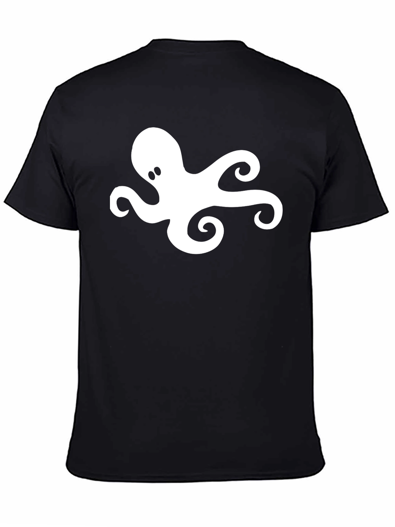 Black Octopus Graphic Tee - Black Cotton Blend view 4