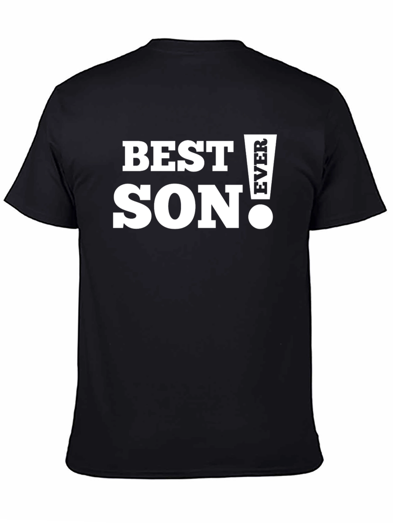 Black Best Son Ever T-Shirt -  Black Graphic Tee view 4