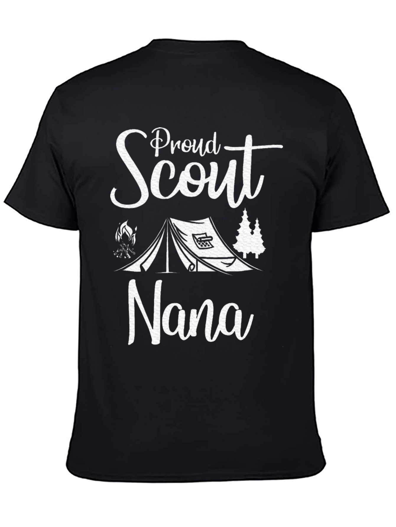 Black Proud Scout Nana Graphic T-Shirt view 4