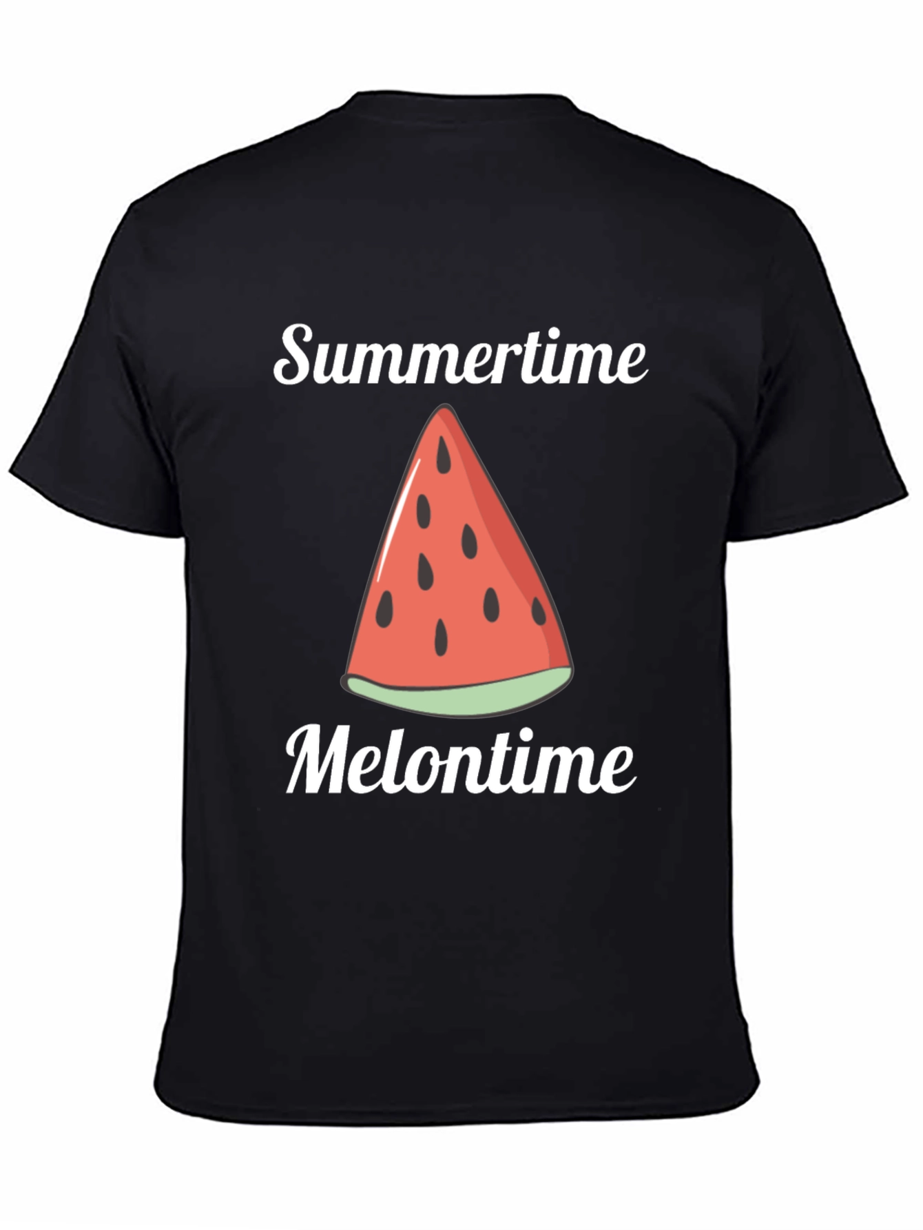 Black Summertime Melontime Graphic Tee view 4