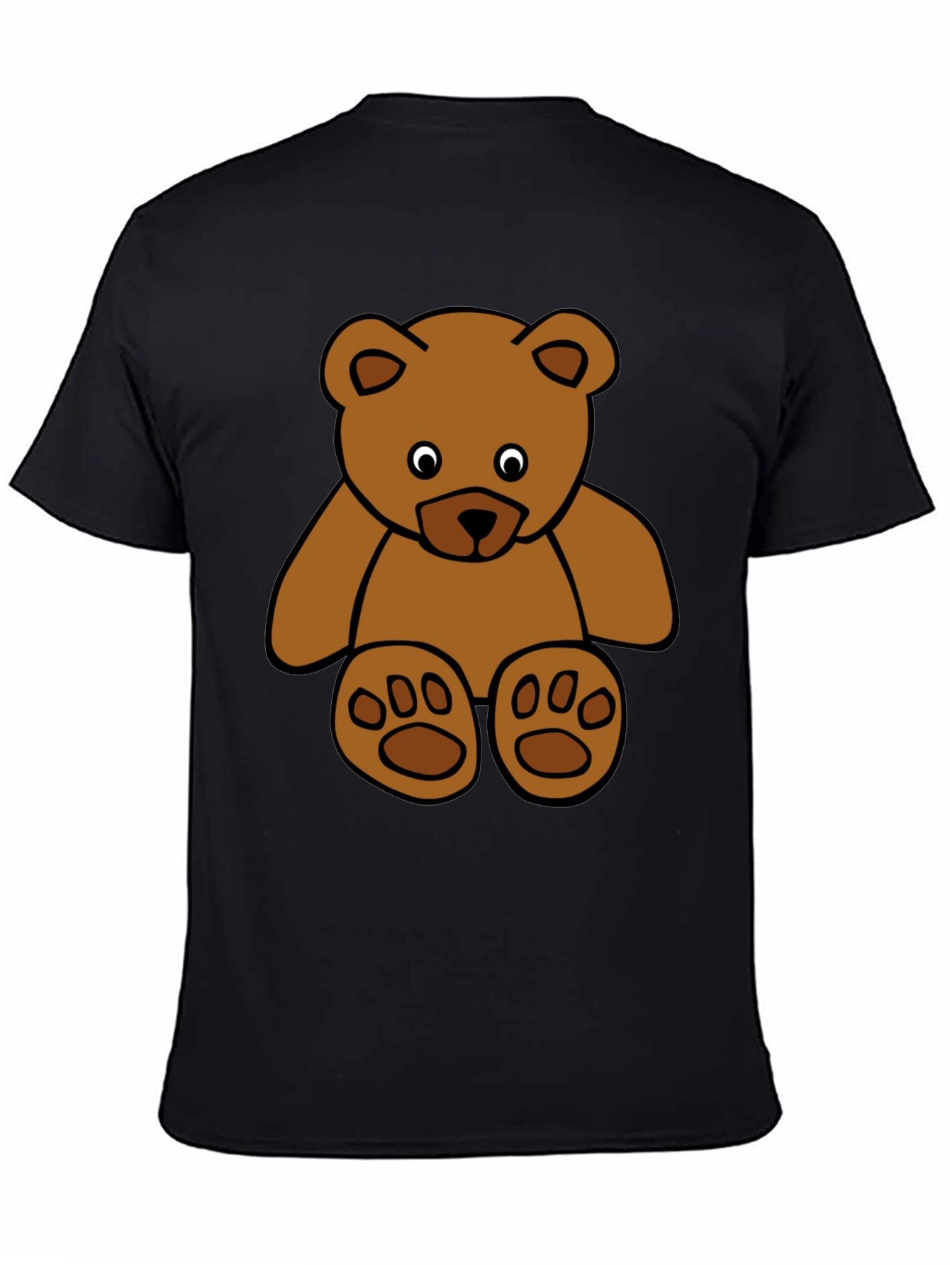 Black Teddy Bear Graphic T-Shirt view 4