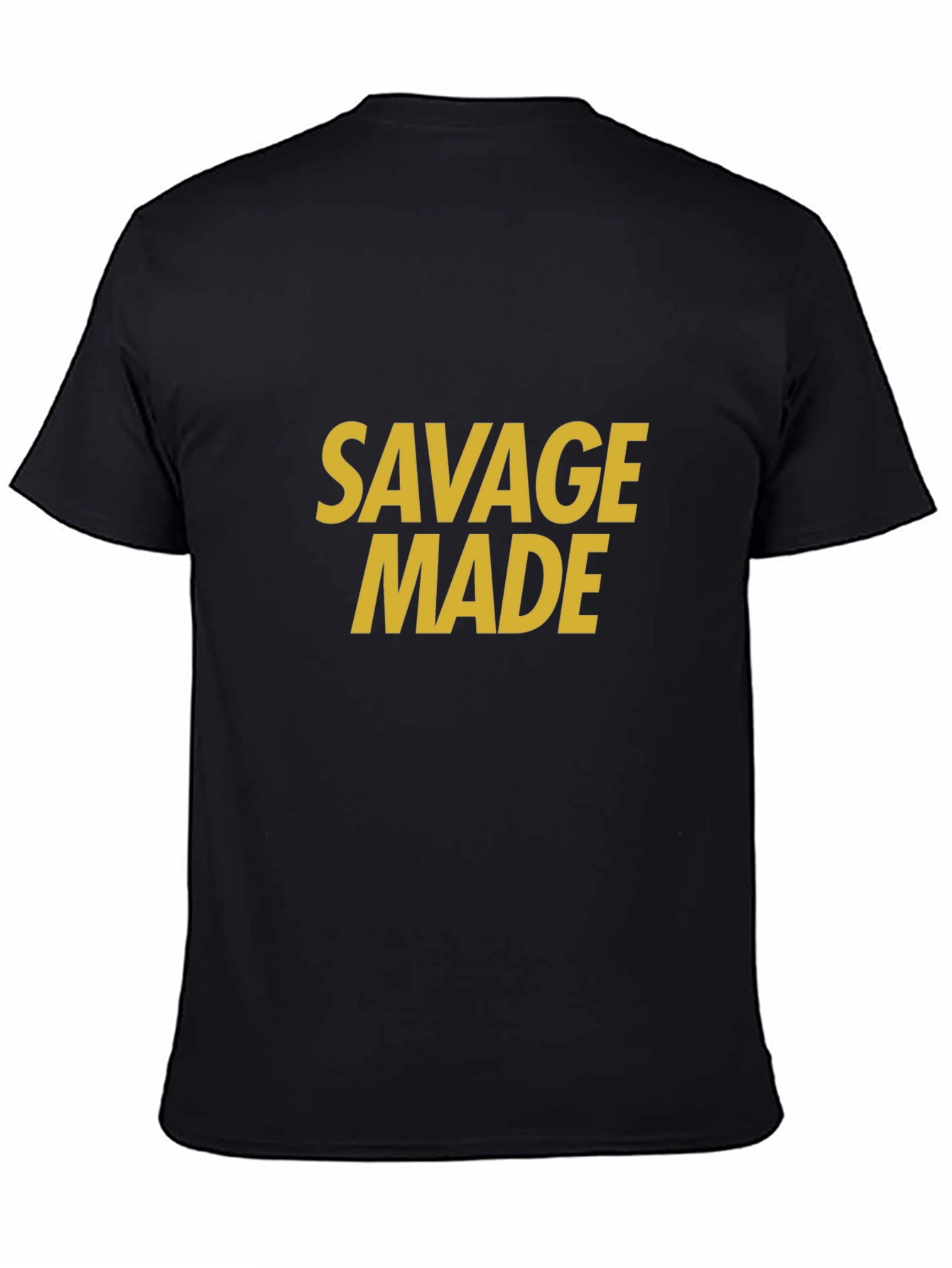 Black Savage Made Graphic Tee - Bold Statement Shirt view 4