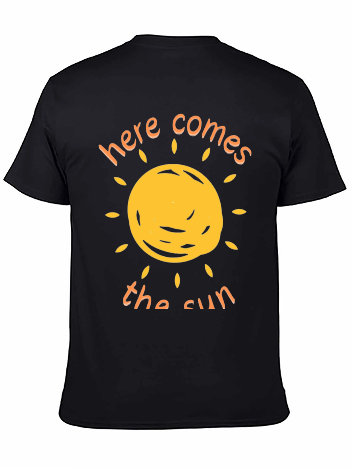 Black Here Comes The Sun Graphic T-Shirt view 4