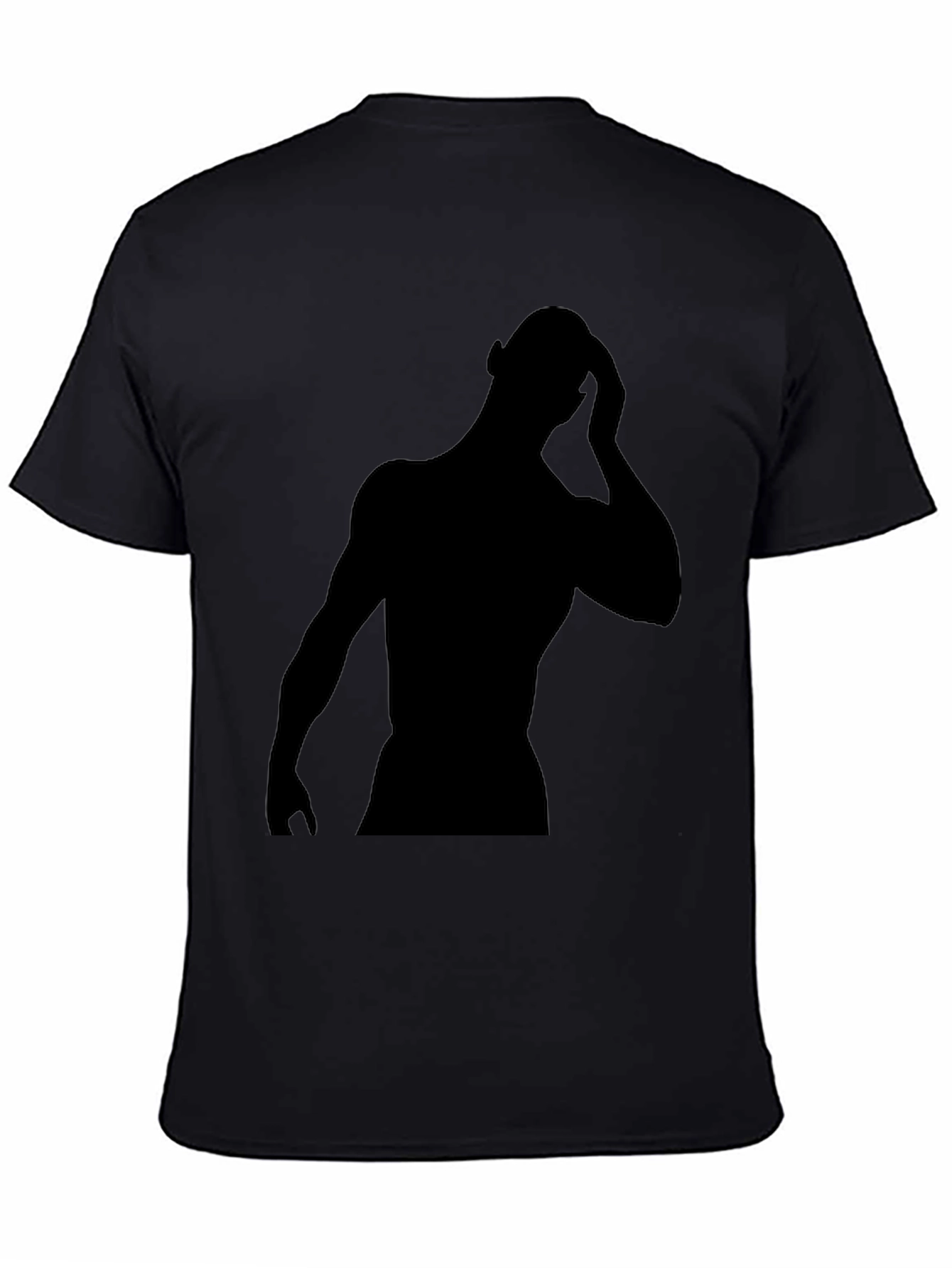 Black Black Silhouette Graphic Tee - Men's Fashion view 4