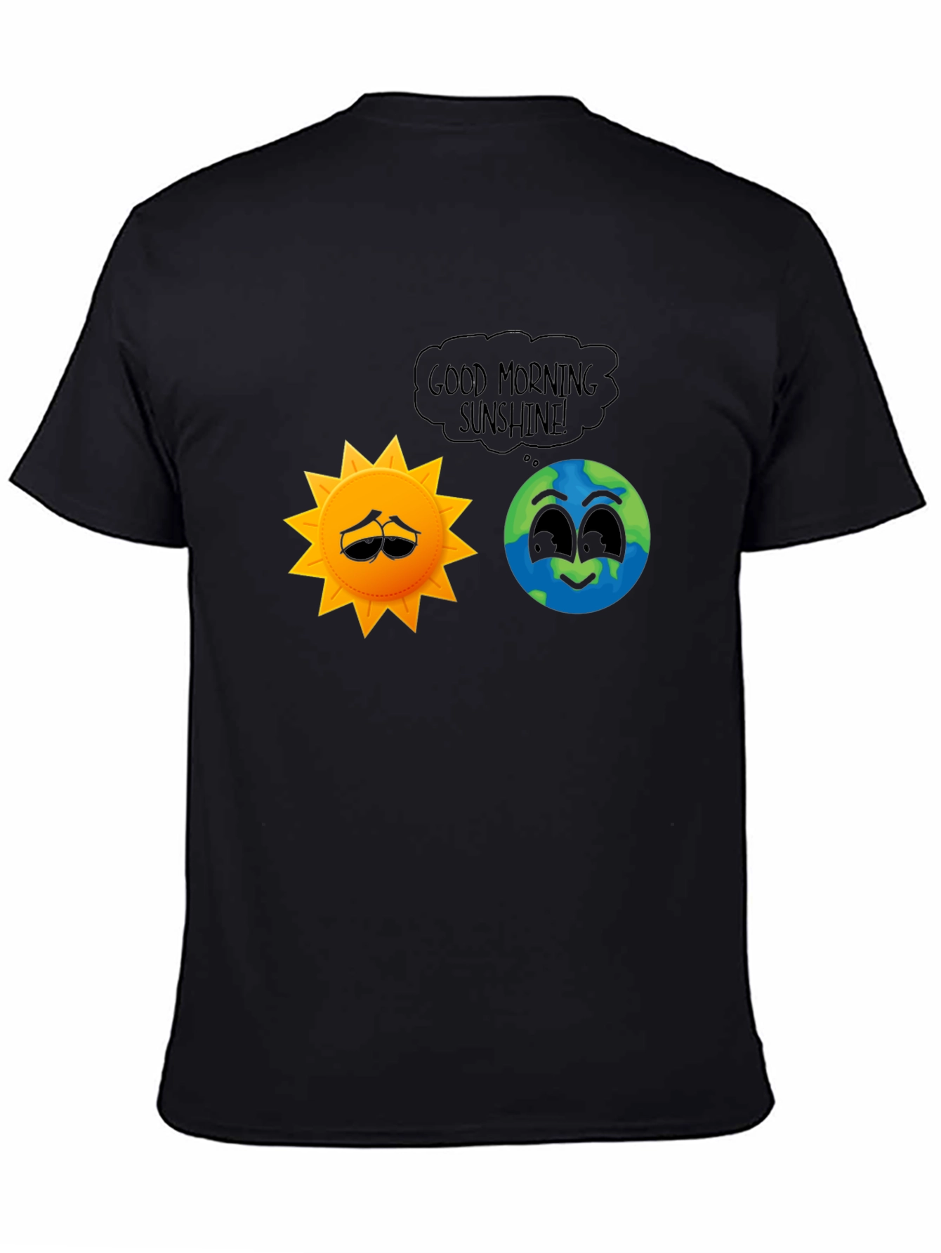 Black Good Morning Sunshine T-Shirt view 4