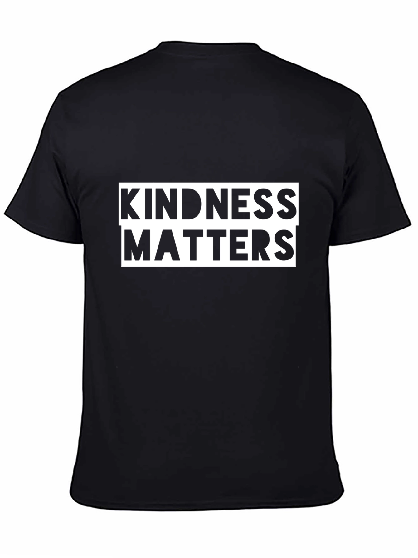 Black Kindness Matters Black T-Shirt - Unisex view 4