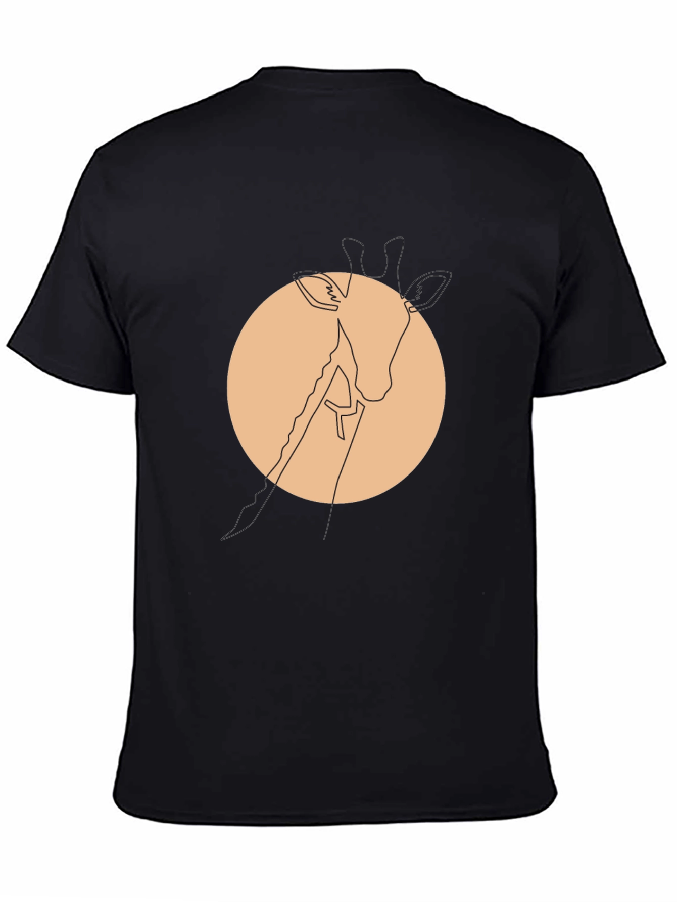 Minimalist Giraffe Tee - Modern Graphic T-Shirt - 4