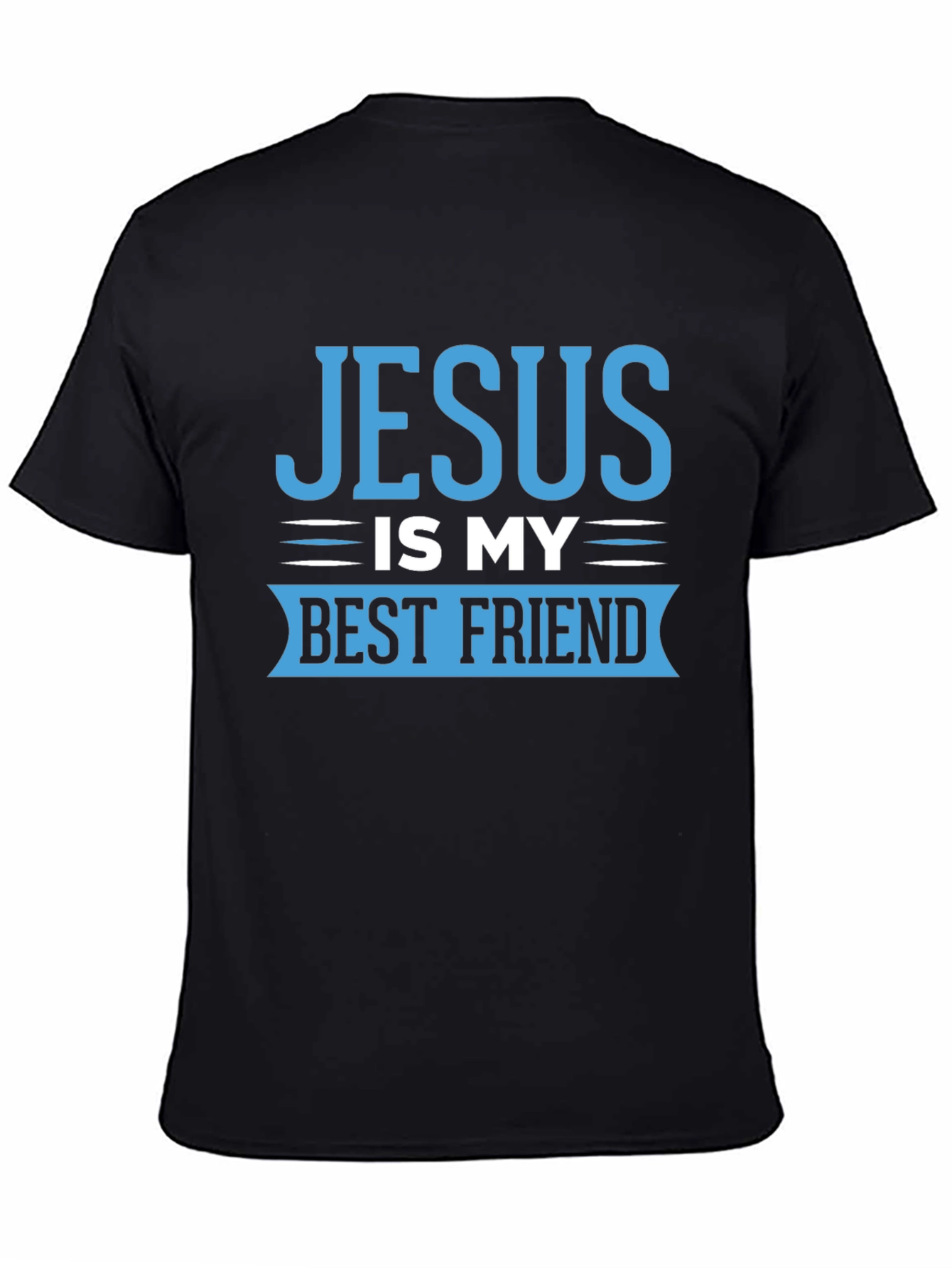 Black Jesus Is My Best Friend Black T-Shirt view 4