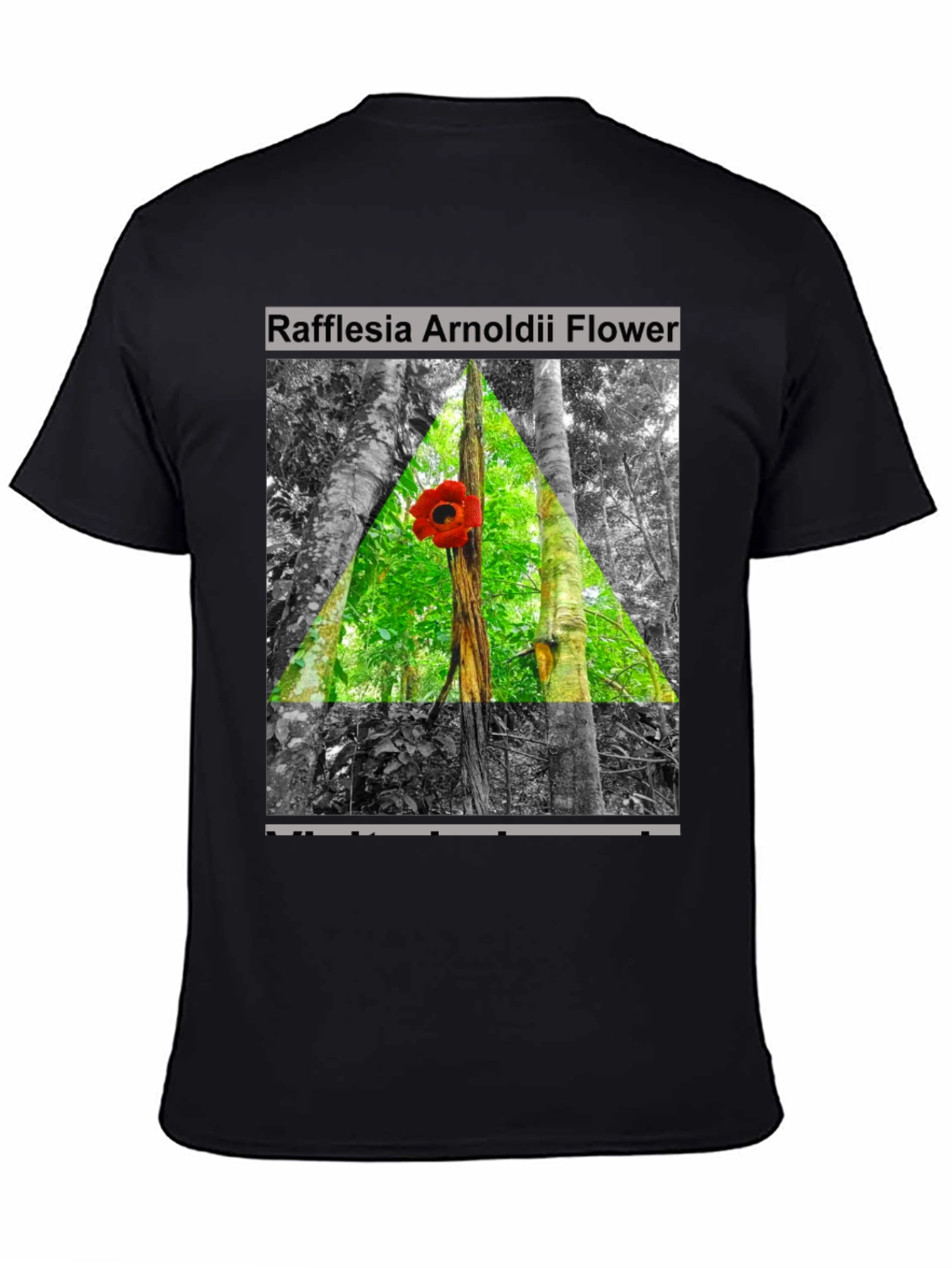 Black Rafflesia Arnoldii Flower T-Shirt view 4