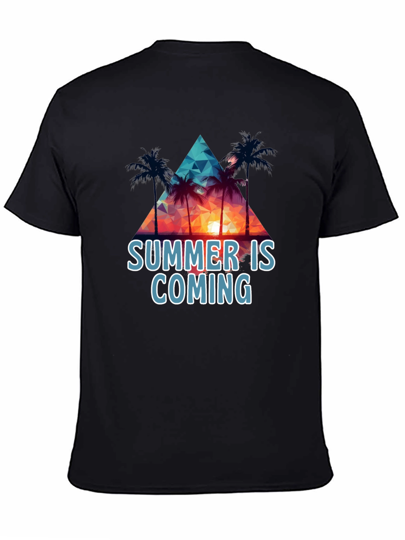 Black Summer Is Coming Black T-Shirt view 4