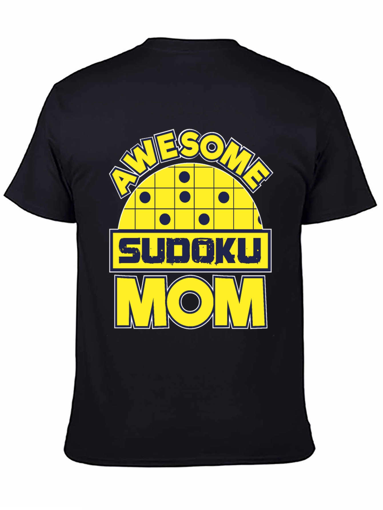 Awesome Sudoku Mom Graphic Tee Shirt - 4