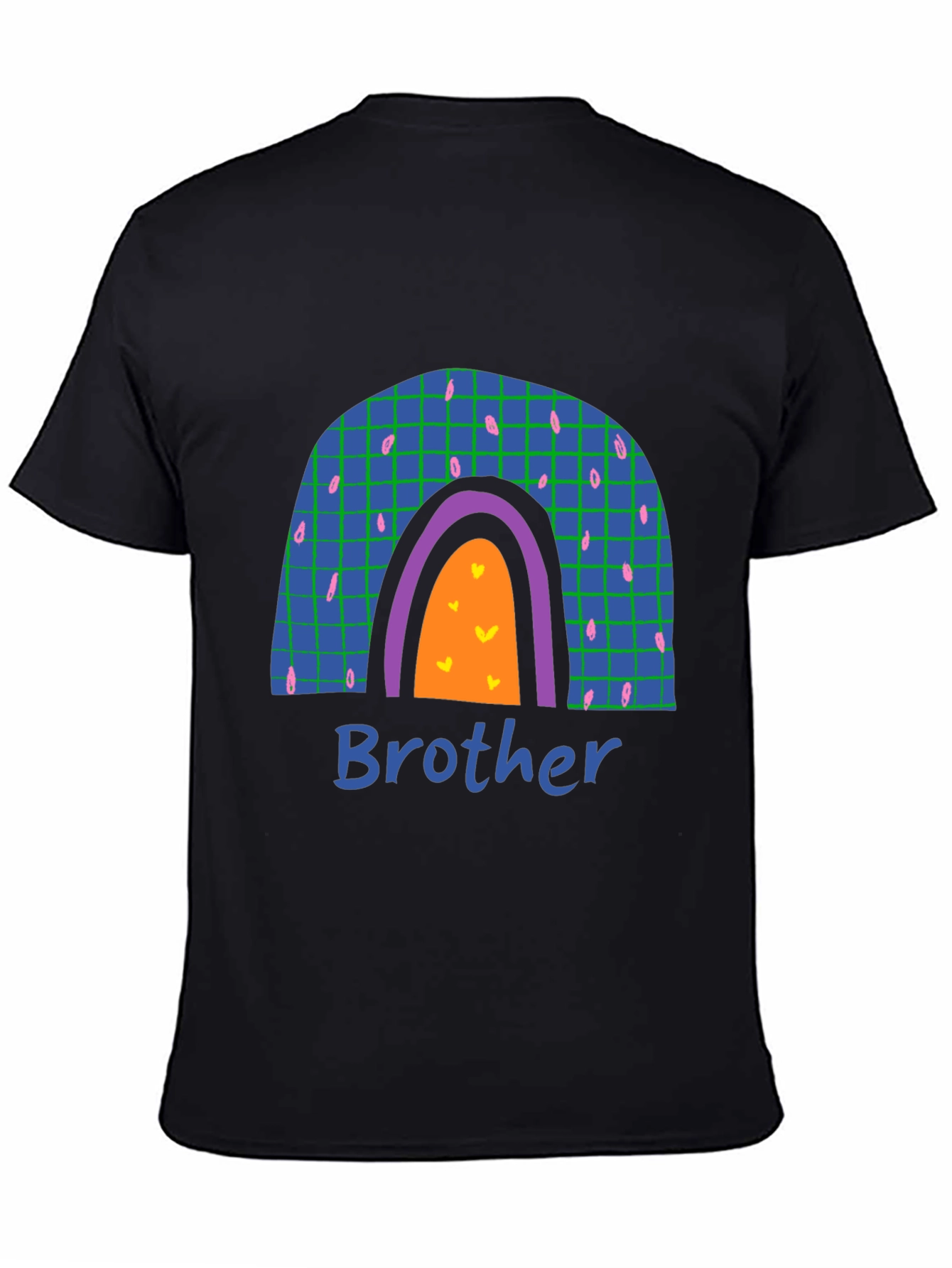 Black Brother Rainbow Graphic T-Shirt view 4