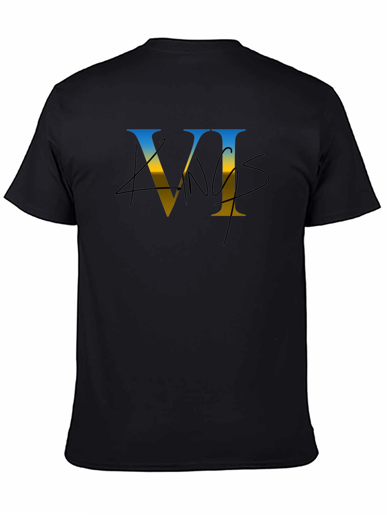 Black Kings VI Graphic Black T-Shirt view 4