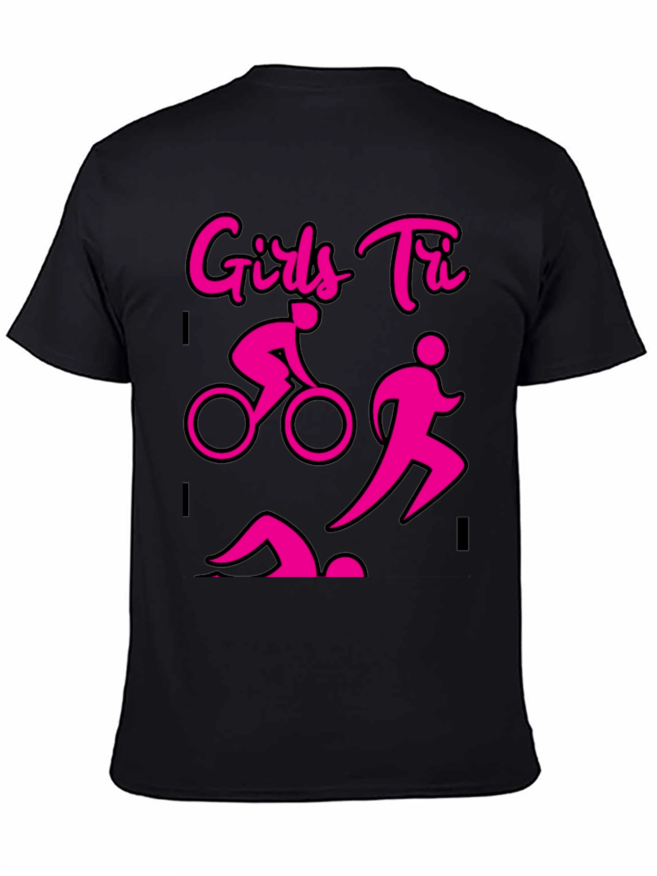 Girls Tri T-Shirt - Triathlon Design - 4