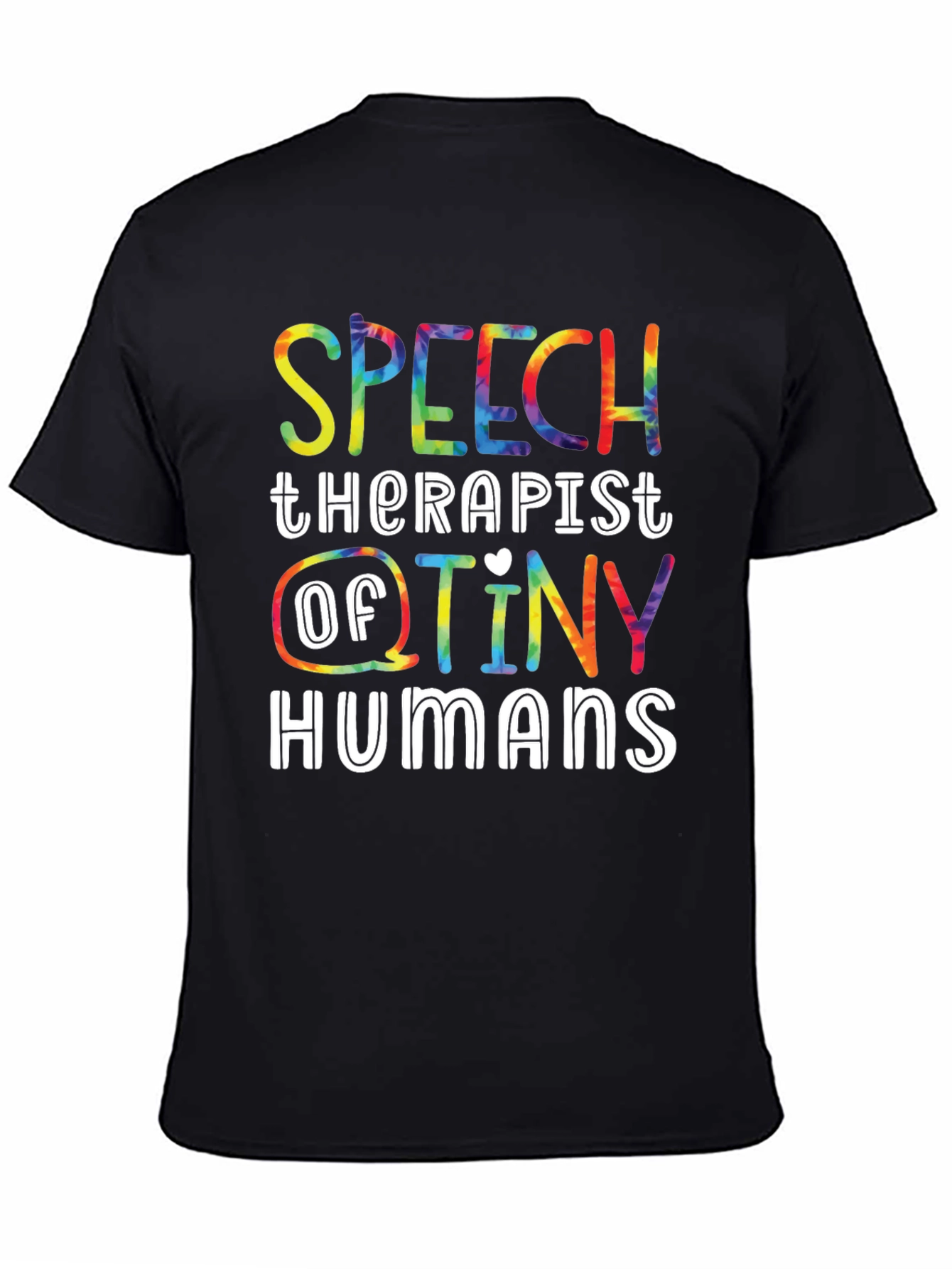 Black Speech Therapist Tiny Humans T-Shirt view 4