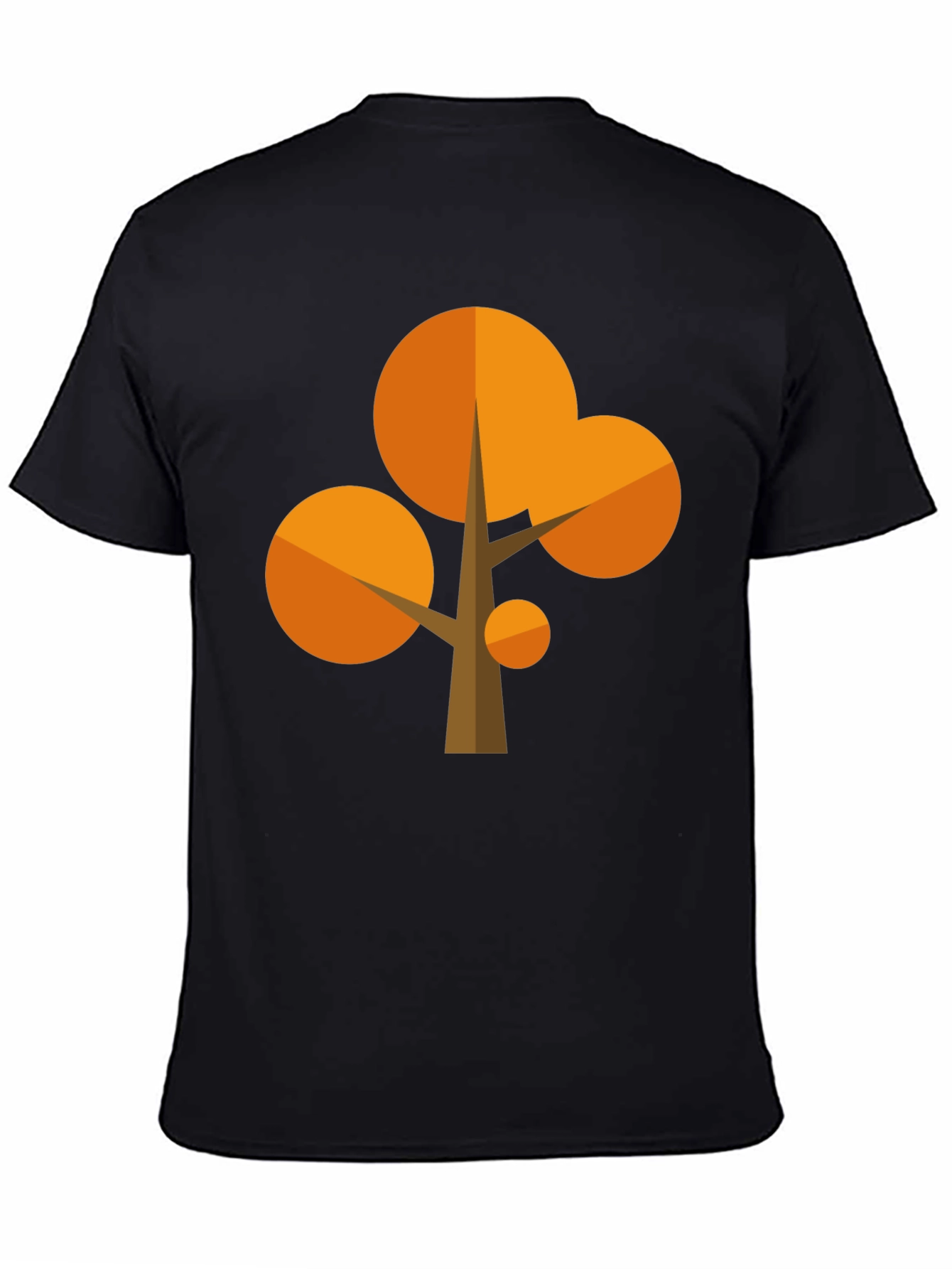 Black Abstract Tree Graphic Tee - Stylish Casual Wear view 4