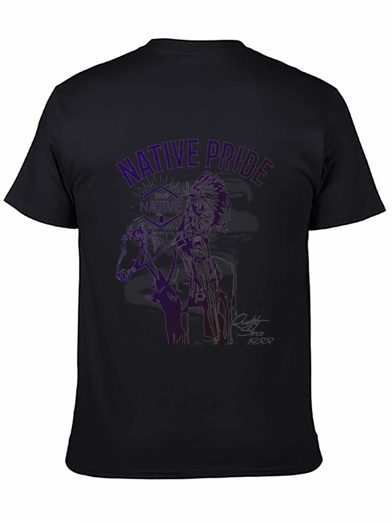 Black Native Pride Graphic T-Shirt view 4