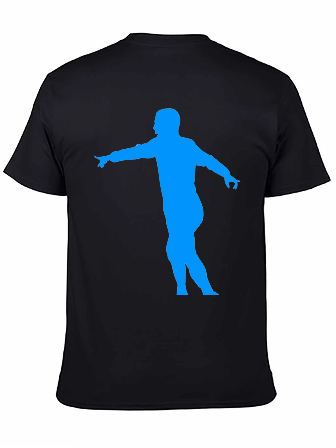 Black Dancing Man Graphic Tee - Black view 4