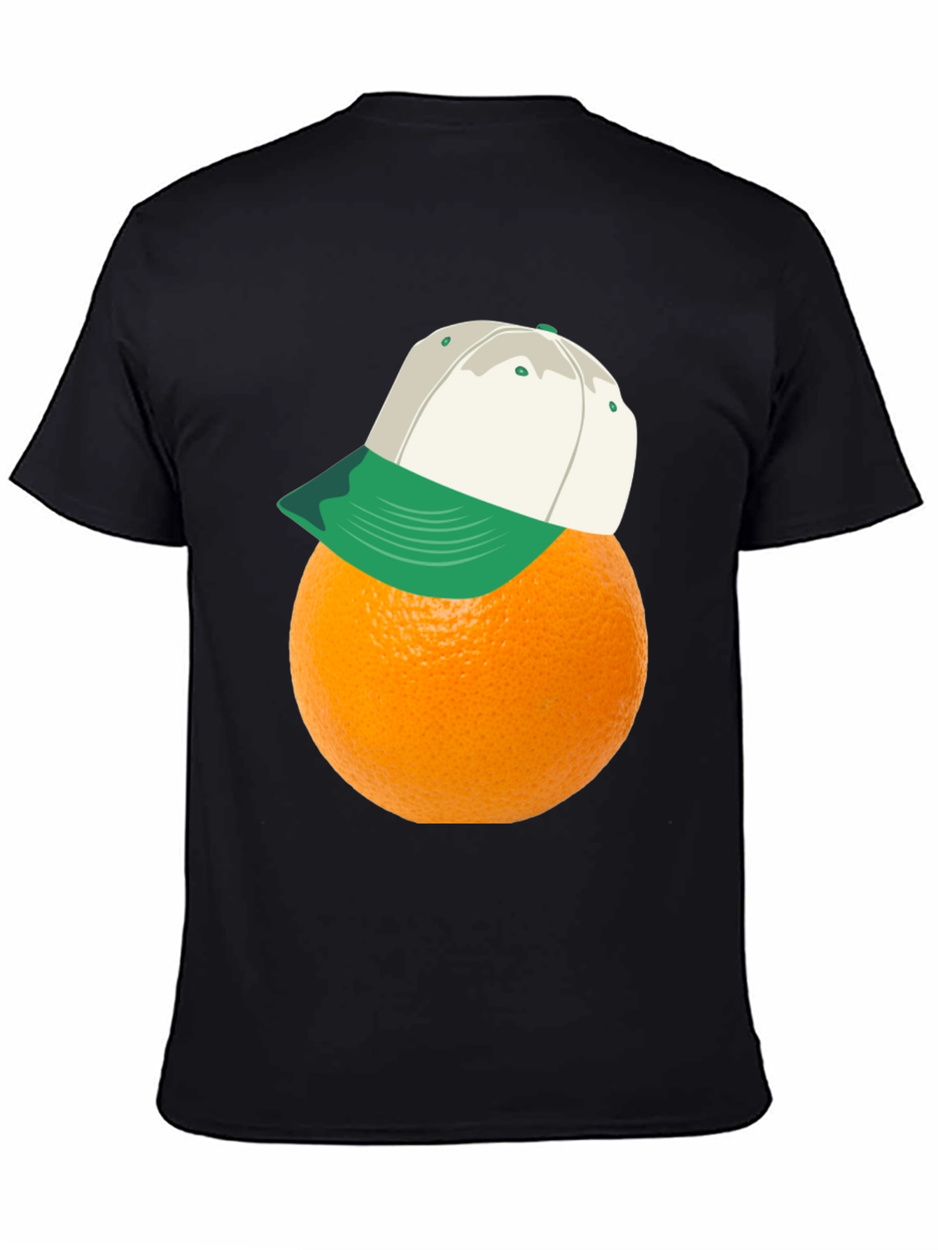 Black Orange You Glad It's Here? Funny T-Shirt view 4