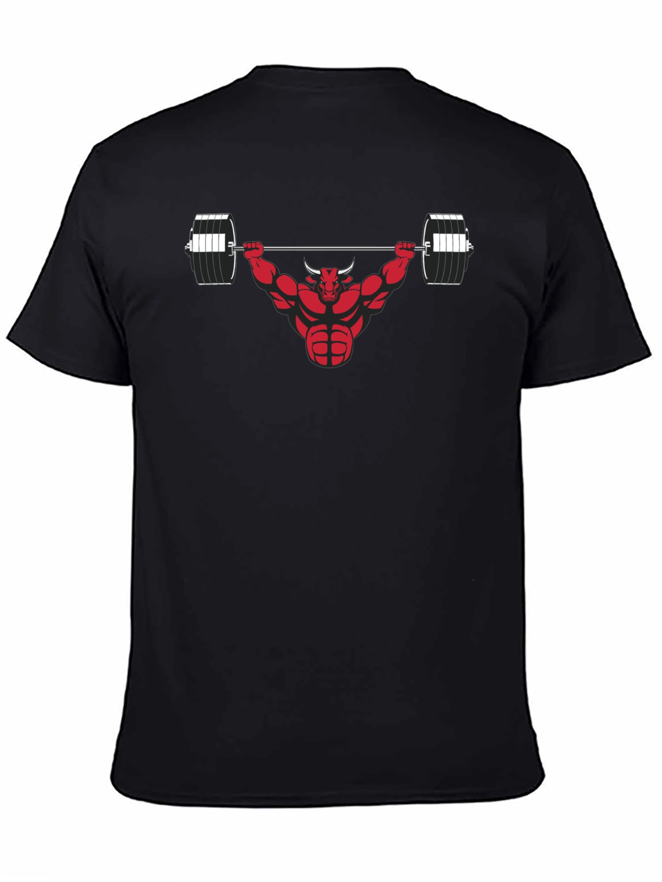 Black Bull Gym Weightlifting Graphic Tee view 4