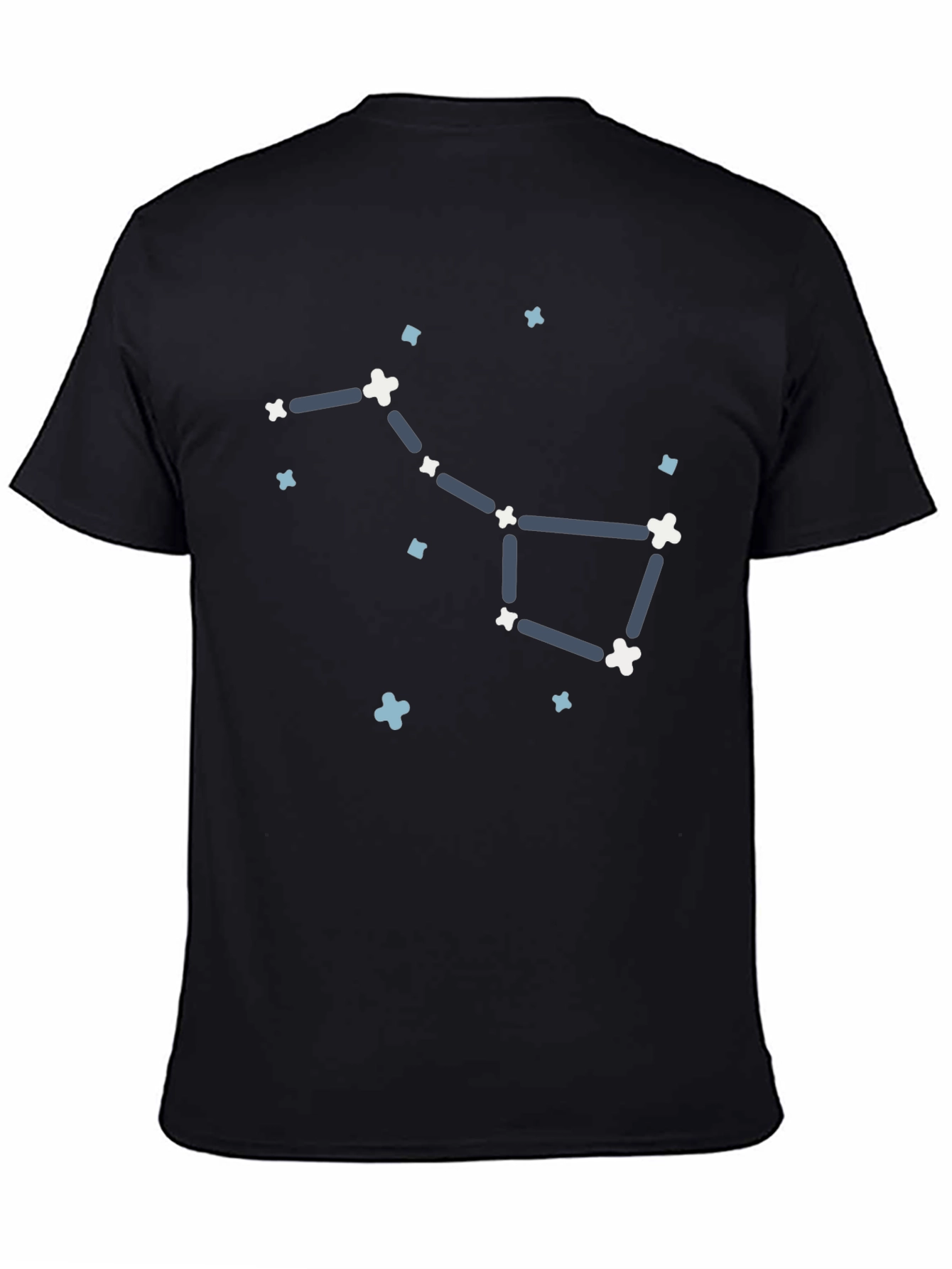 Black Ursa Major Constellation Graphic Tee view 4