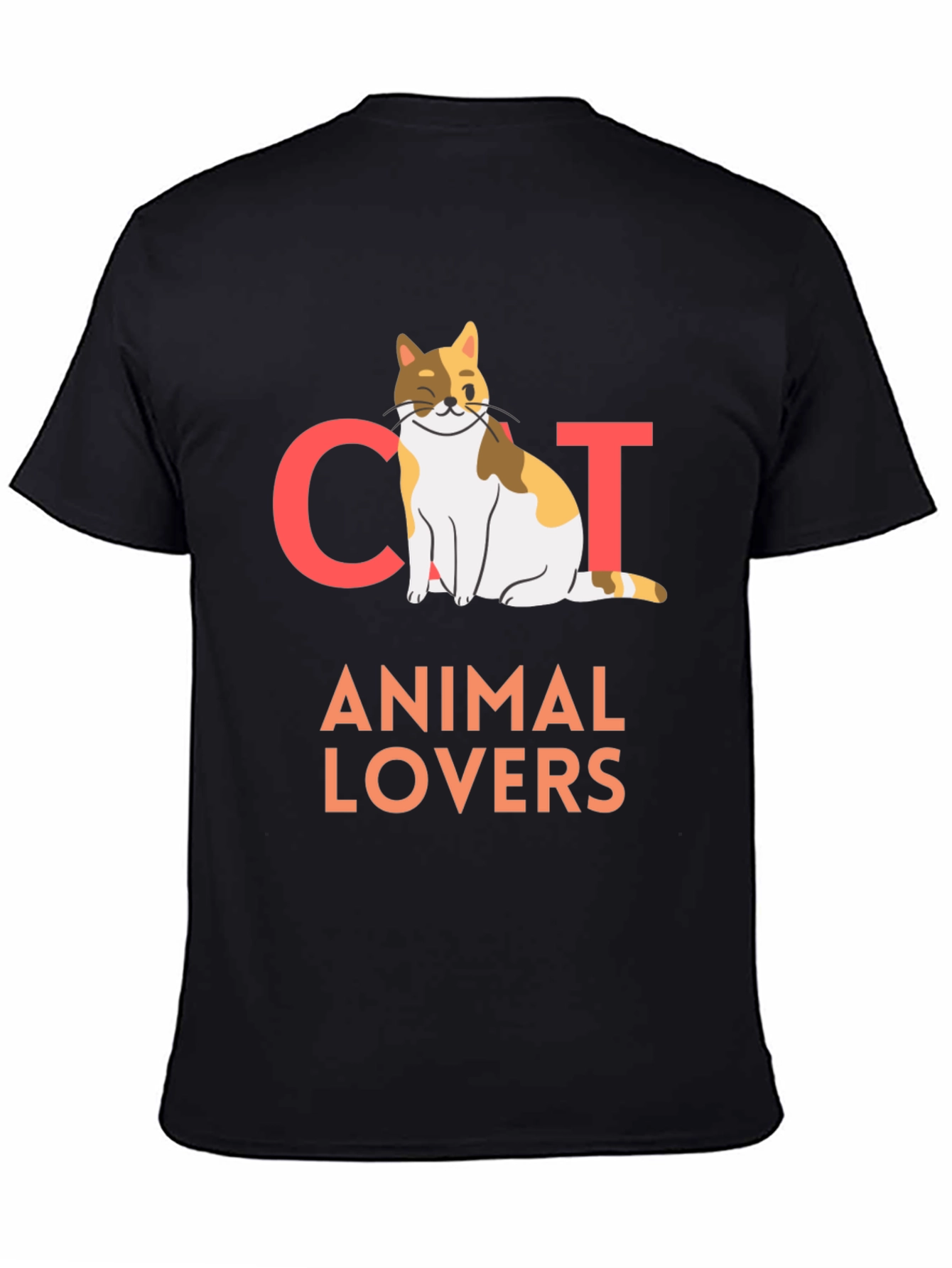 Black Cat Animal Lovers T-Shirt view 4