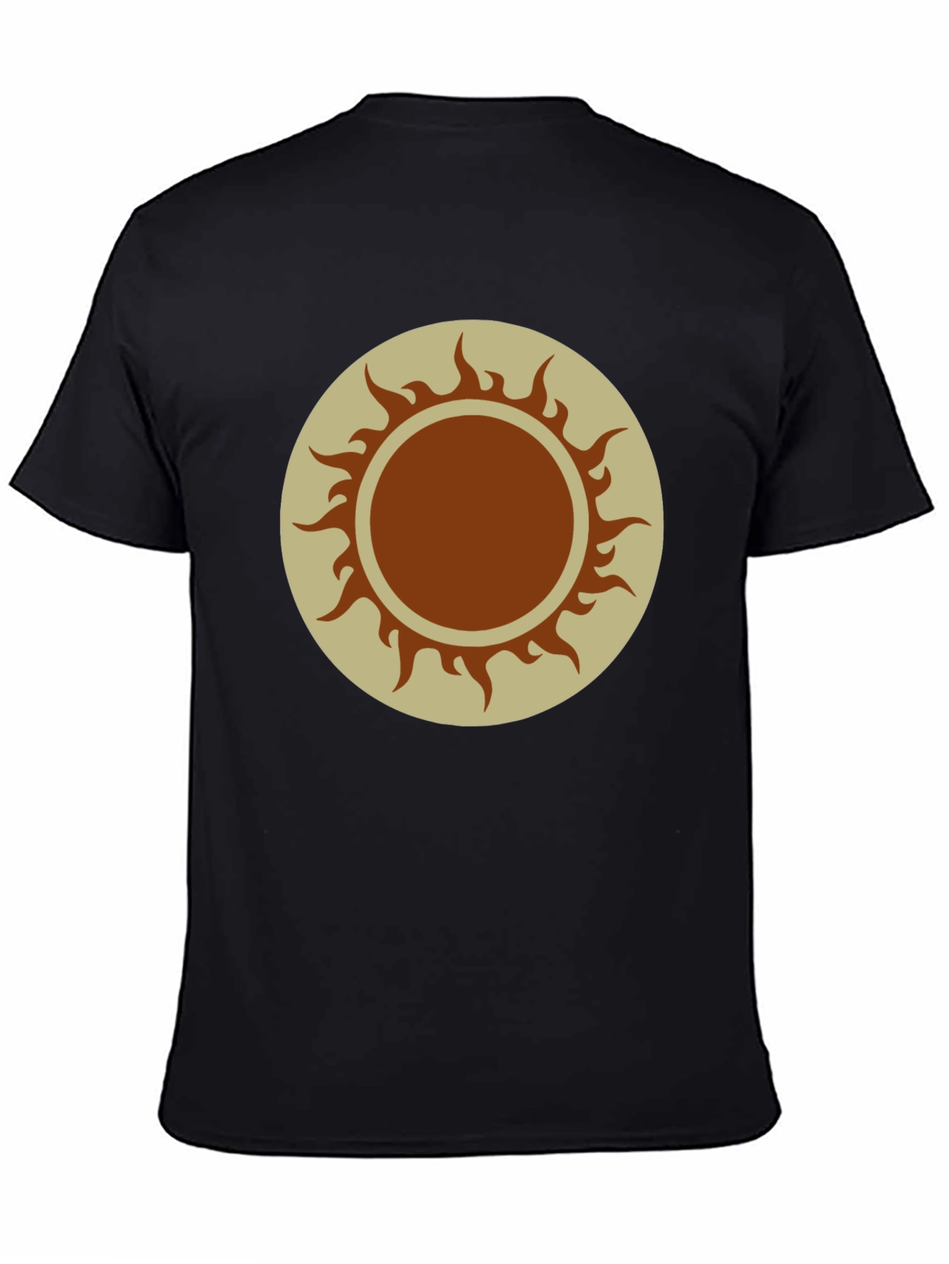 Black Sun Graphic Tee - Black Cotton Blend view 4