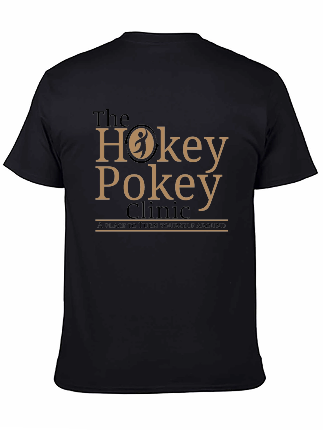 Black The Hokey Pokey Clinic T-Shirt - 'Turn Yourself Around' view 4