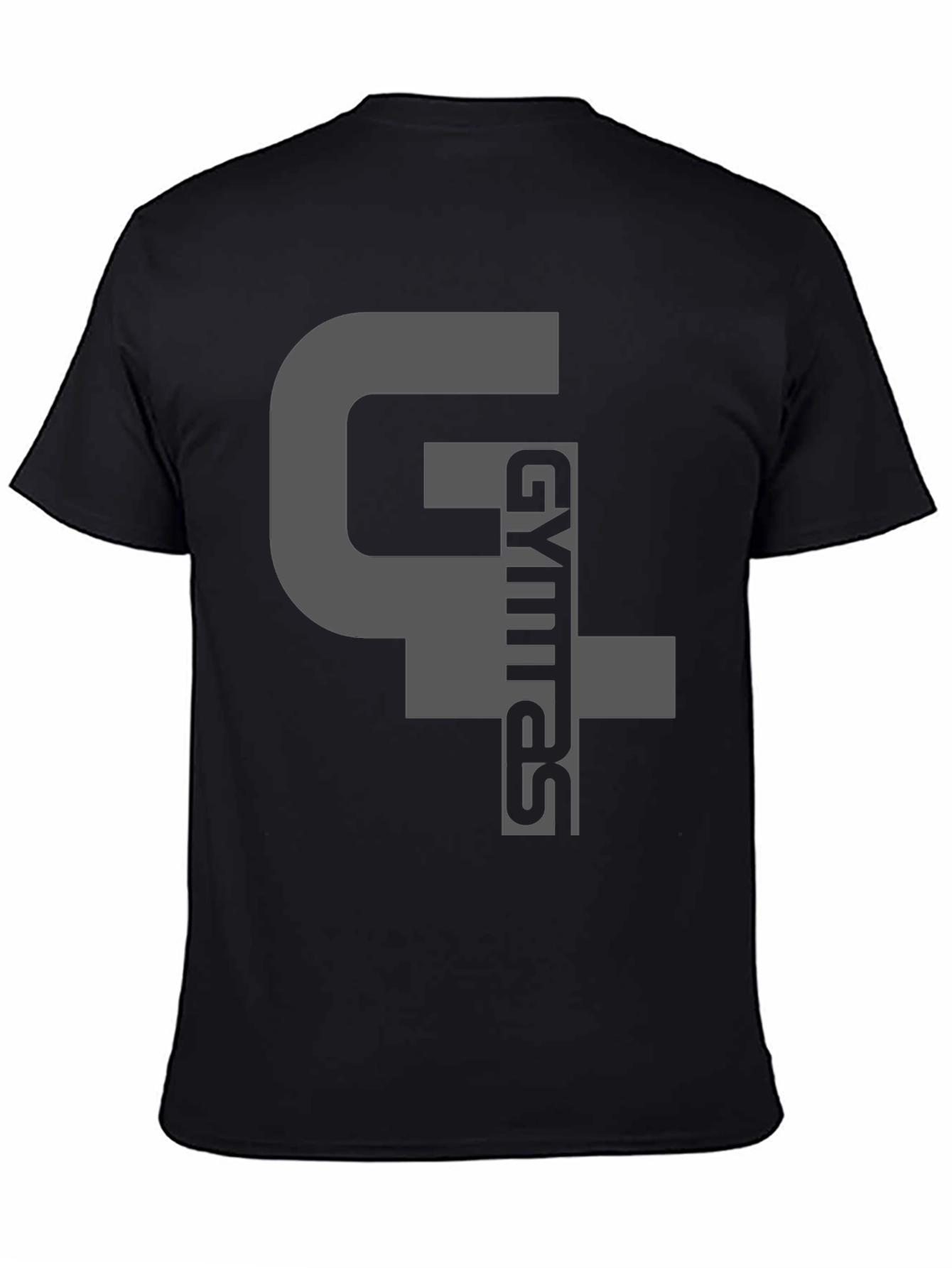 Black Gymras T-Shirt - Black Cotton Blend Graphic Tee view 4