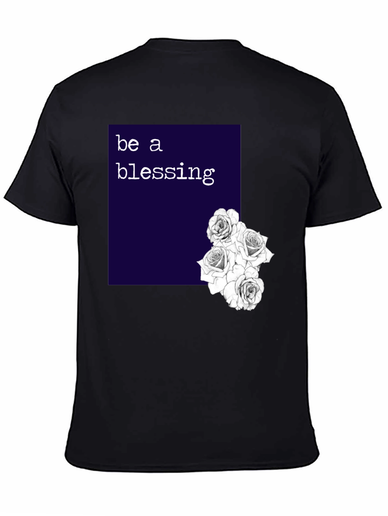 Black Be a Blessing Graphic T-Shirt view 4