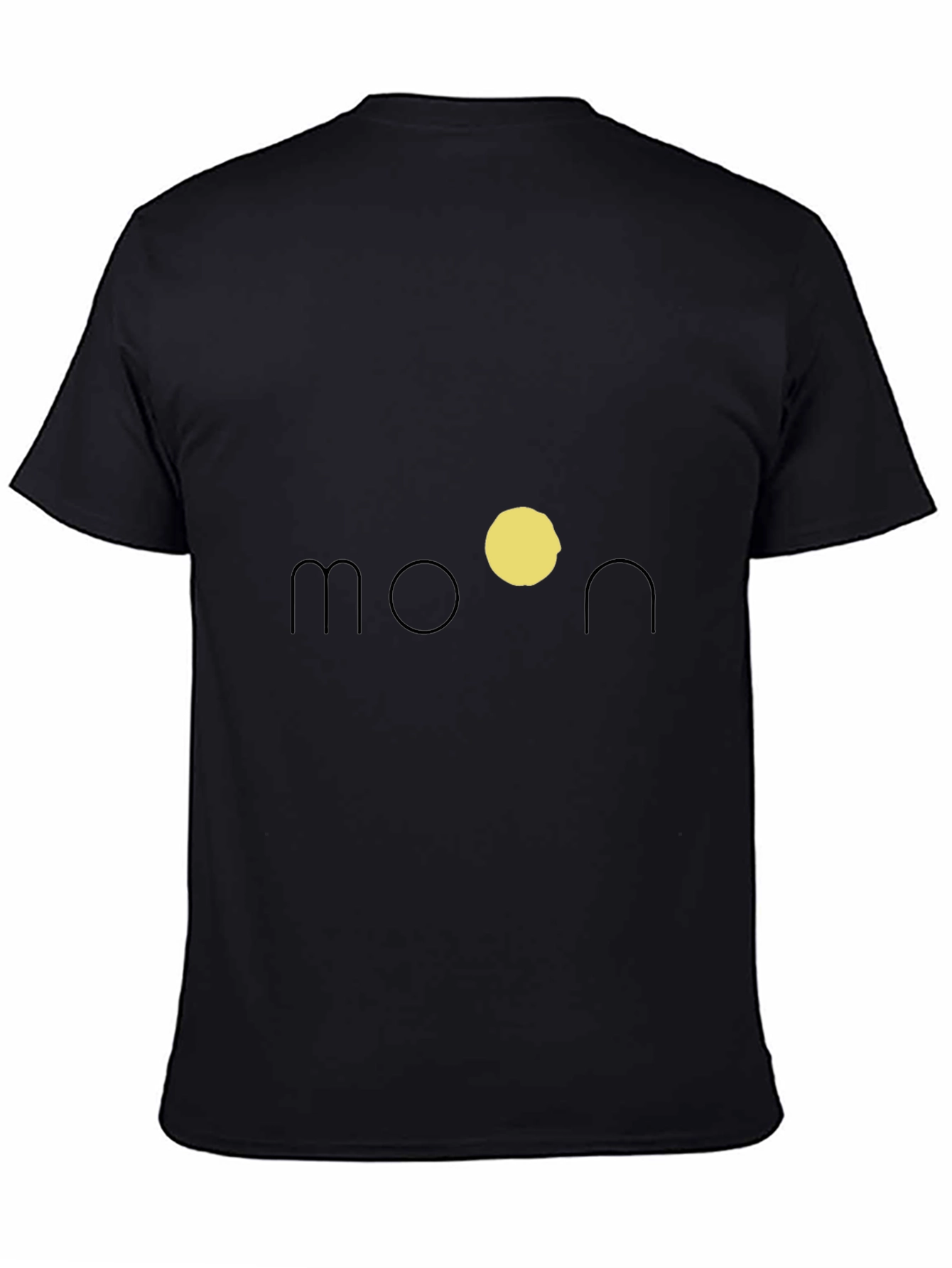 Black Moon Graphic Black T-Shirt view 4