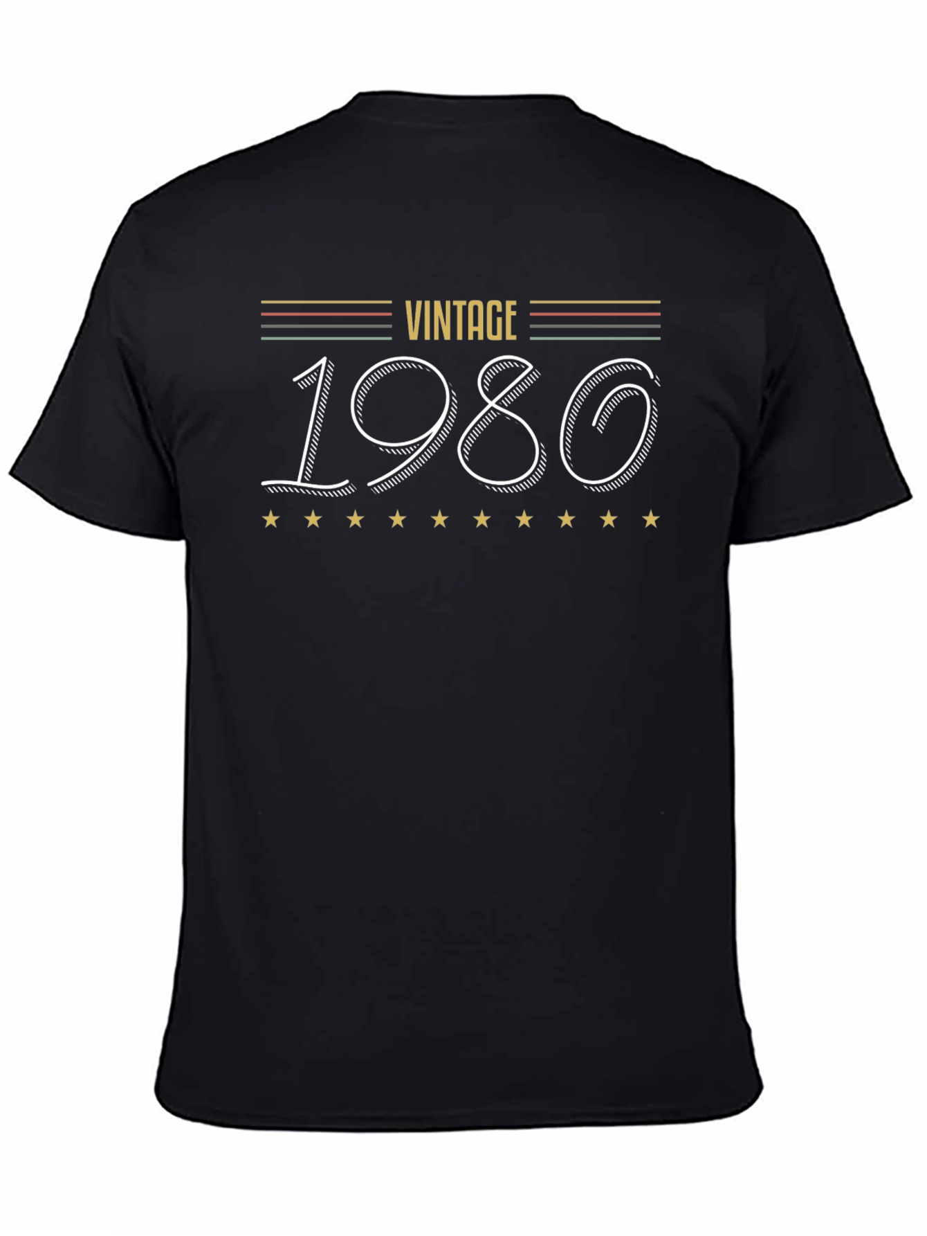 Black Vintage 1980 Graphic T-Shirt view 4