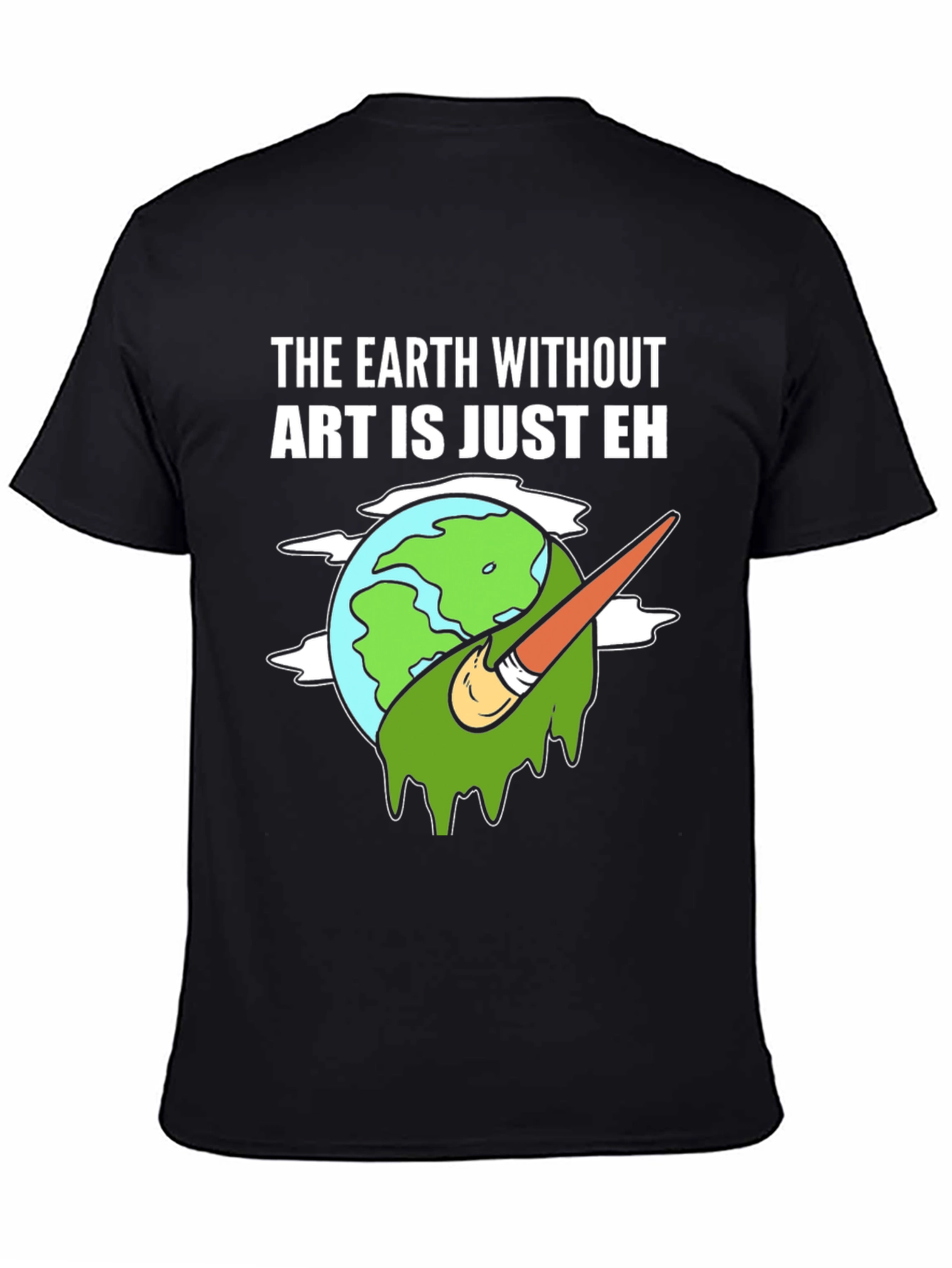 Black Art Lover Tee: Earth Without Art T-Shirt view 4