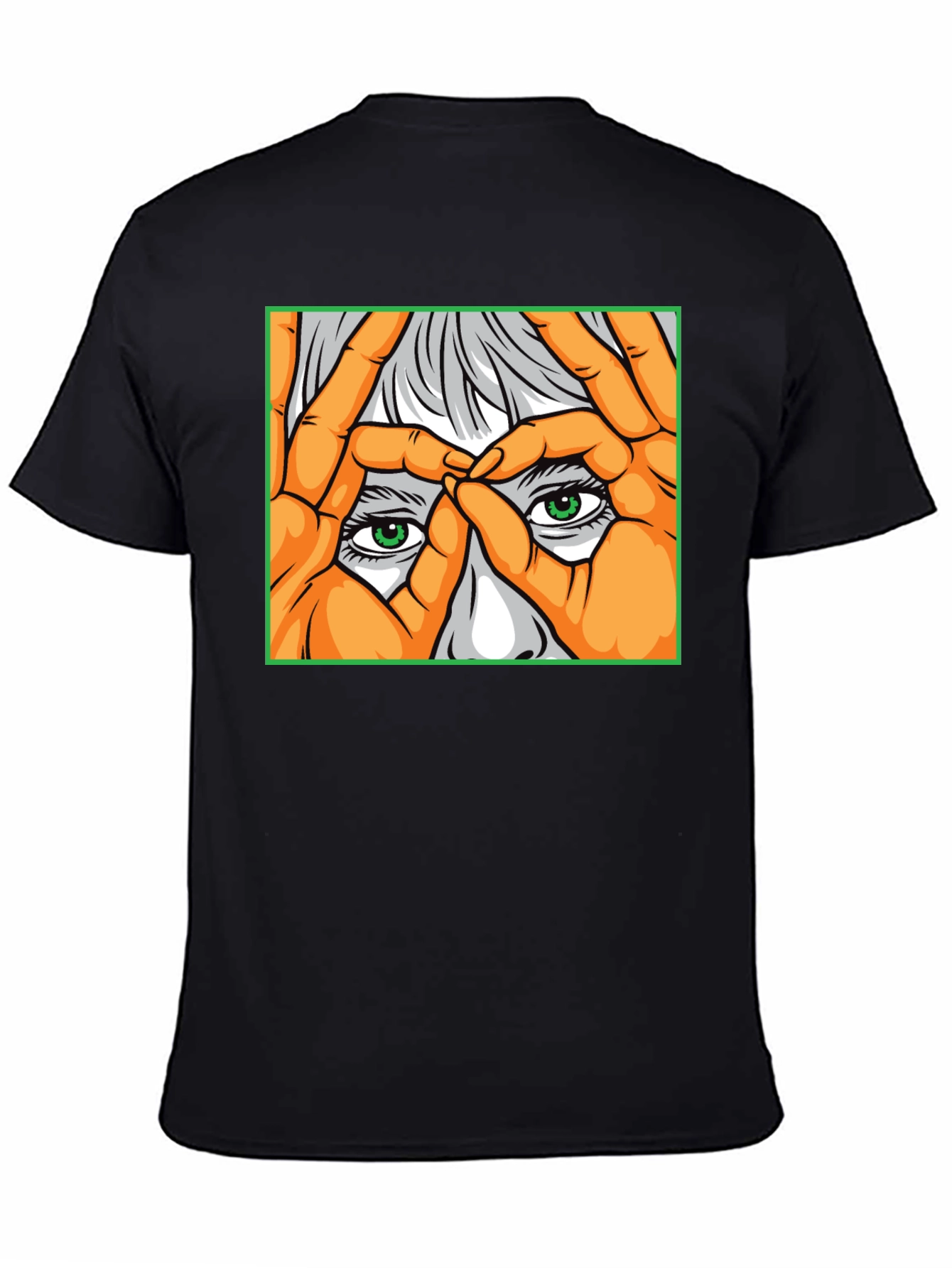Black Eye See You Graphic Tee - Black Cotton Comfort view 4