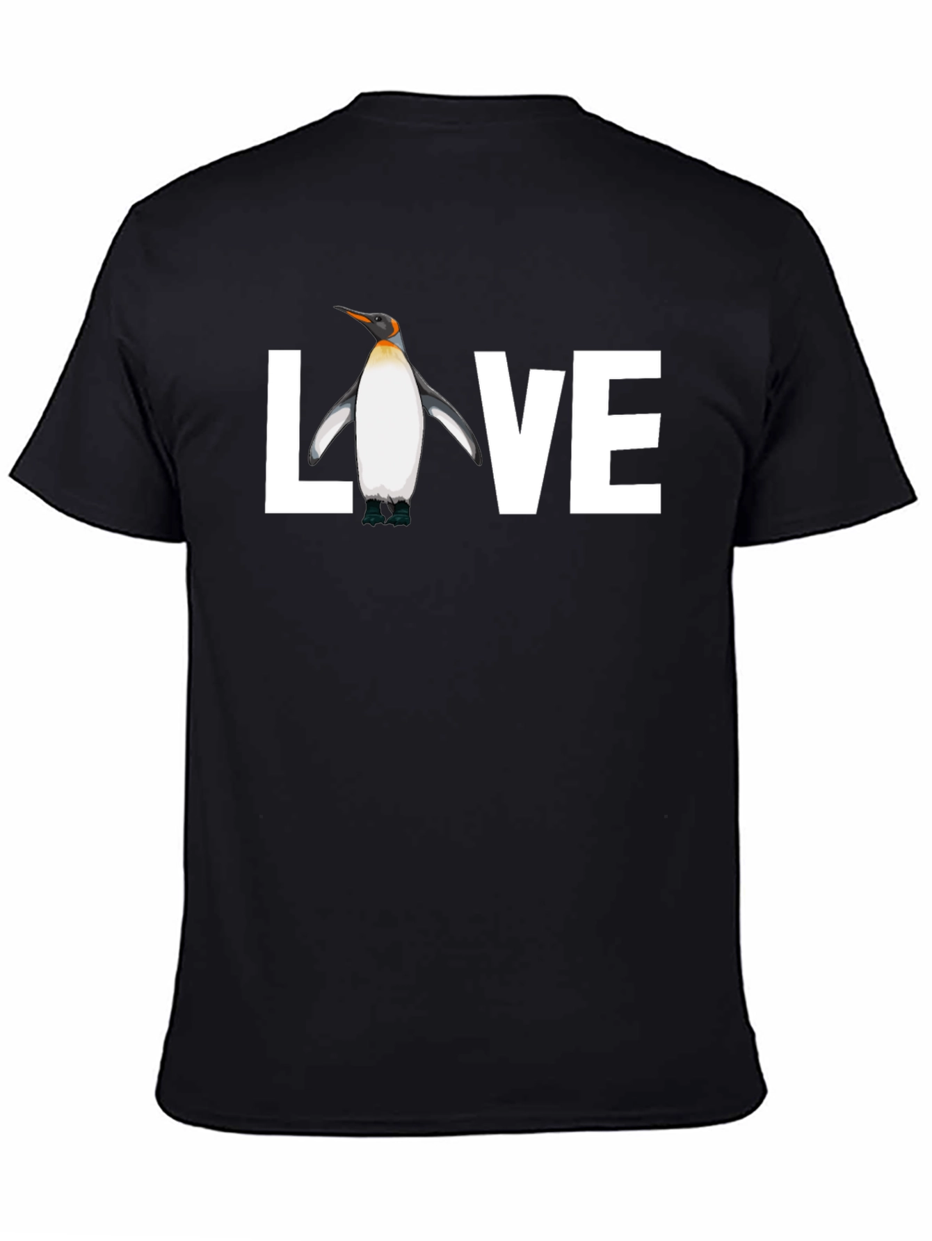 Black Penguin Love Graphic Tee - Black view 4