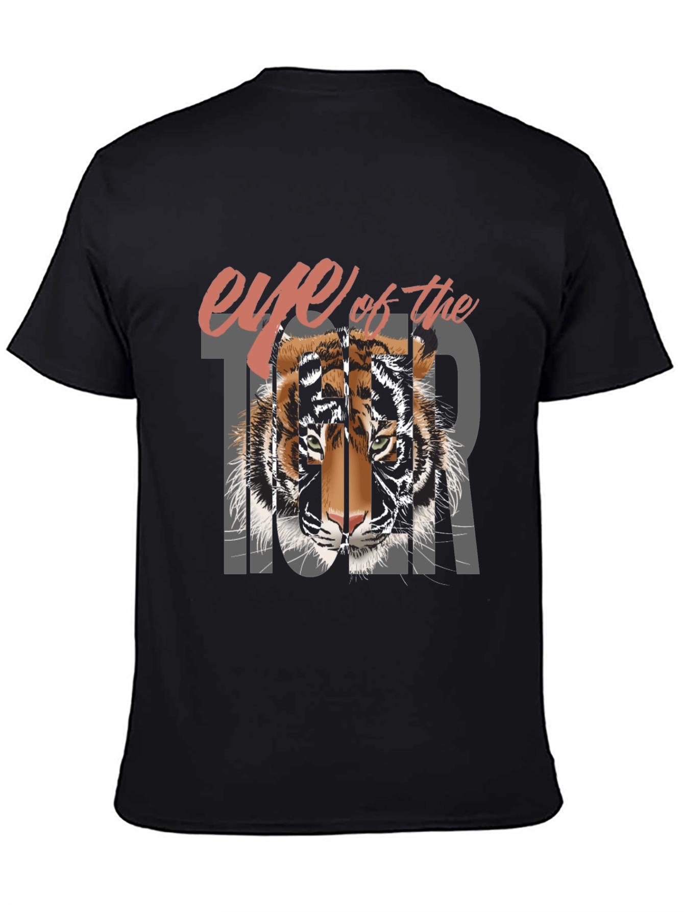 Black Eye of the Tiger Graphic Tee - Cool Casual Wear view 4