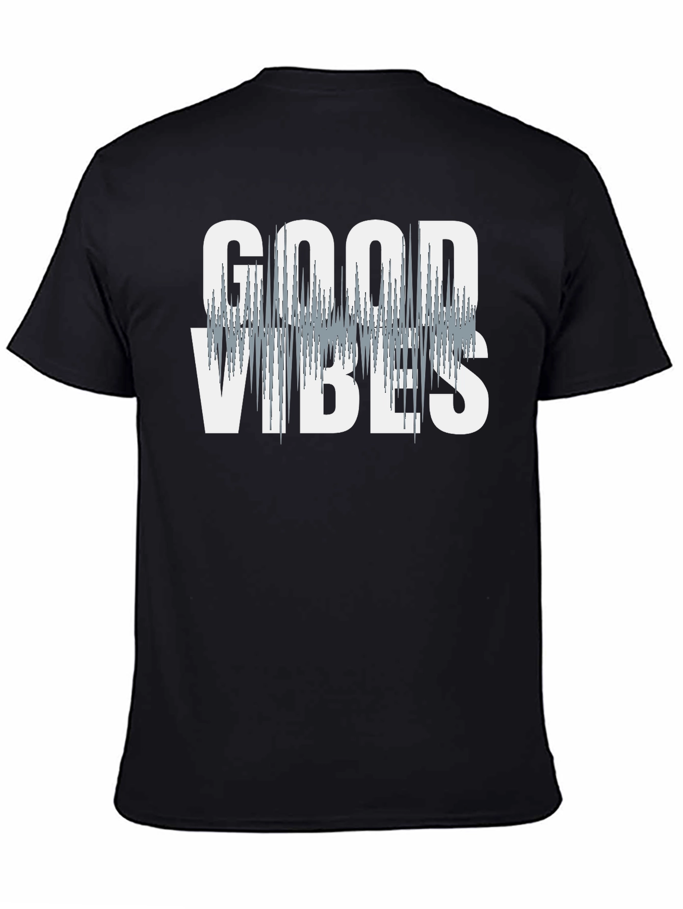 Black Good Vibes T-Shirt - Stylish Graphic Tee view 4