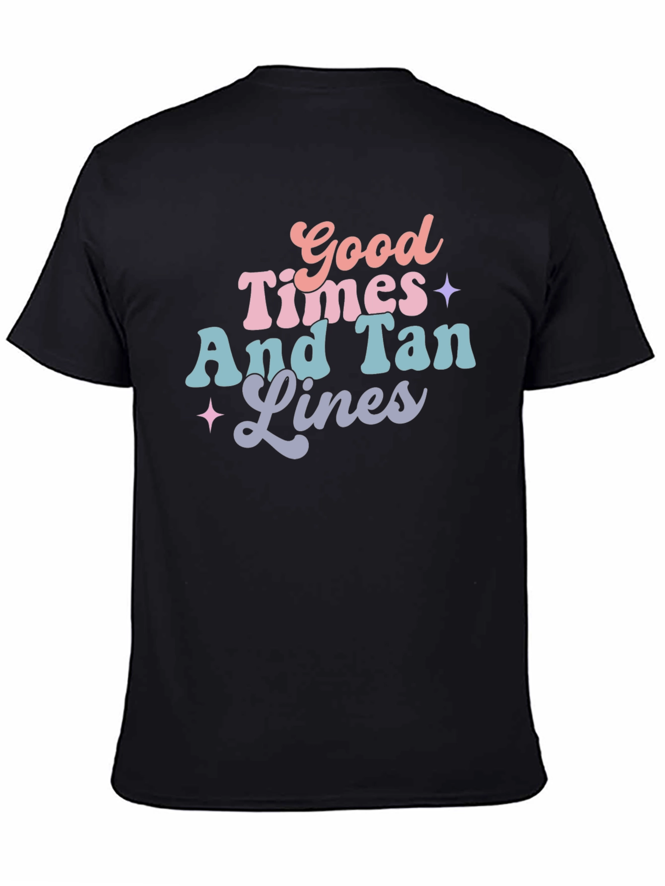 Black Good Times & Tan Lines Graphic Tee - Black view 4