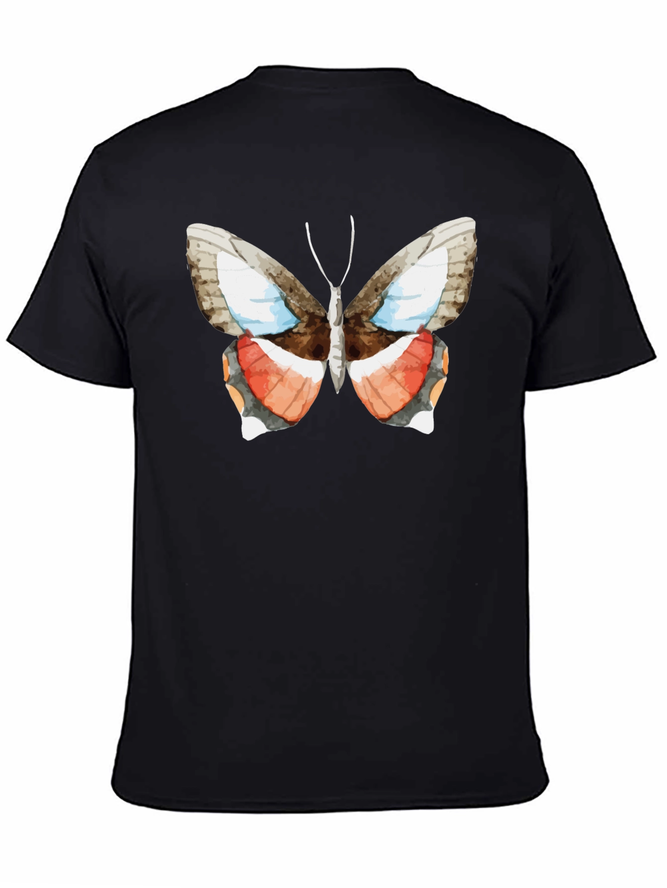 Black Butterfly Graphic Tee - Nature Inspired Fashion view 4