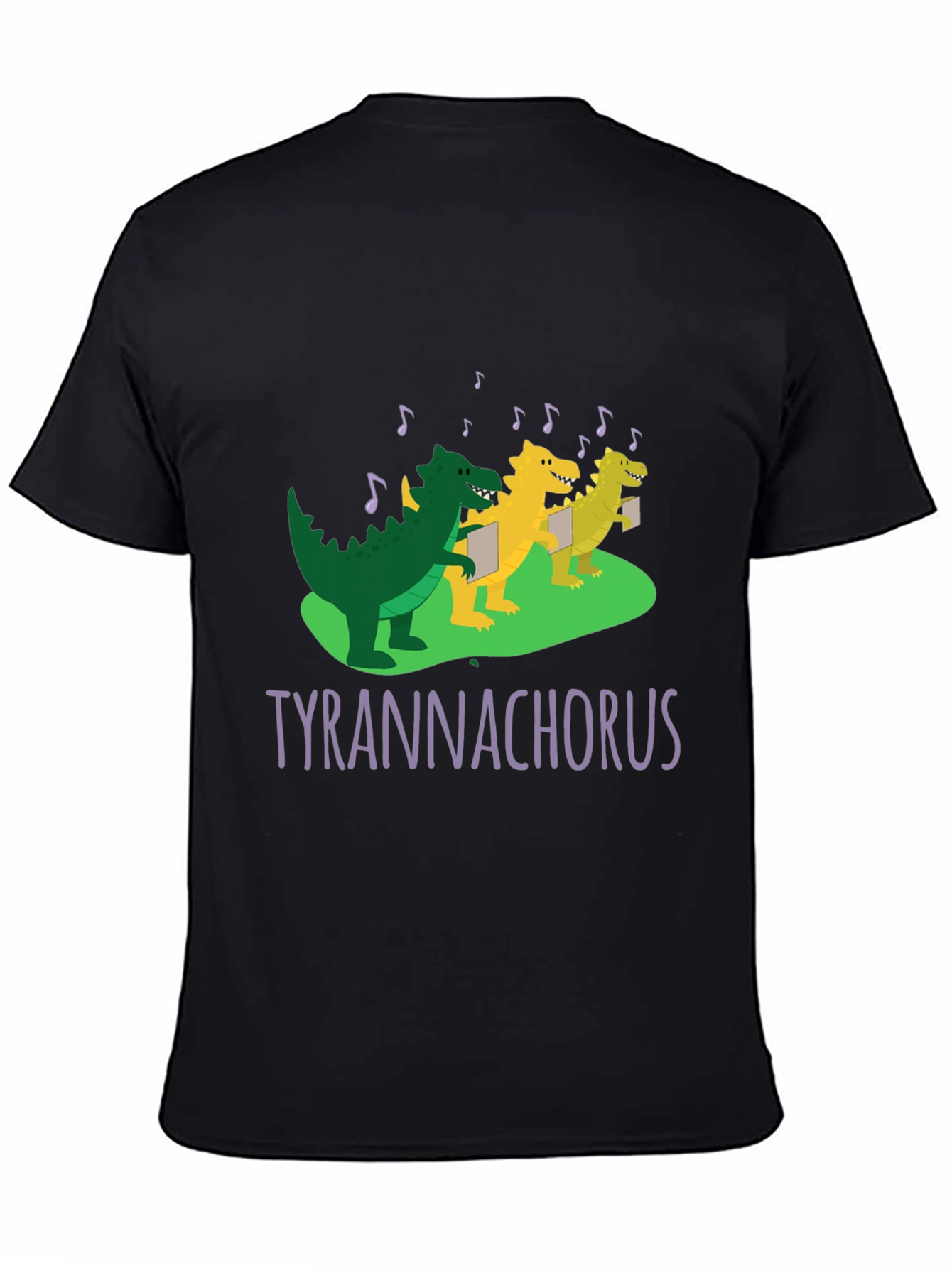 Black Tyrannachorus T-Shirt: Dinosaur Choir Tee view 4